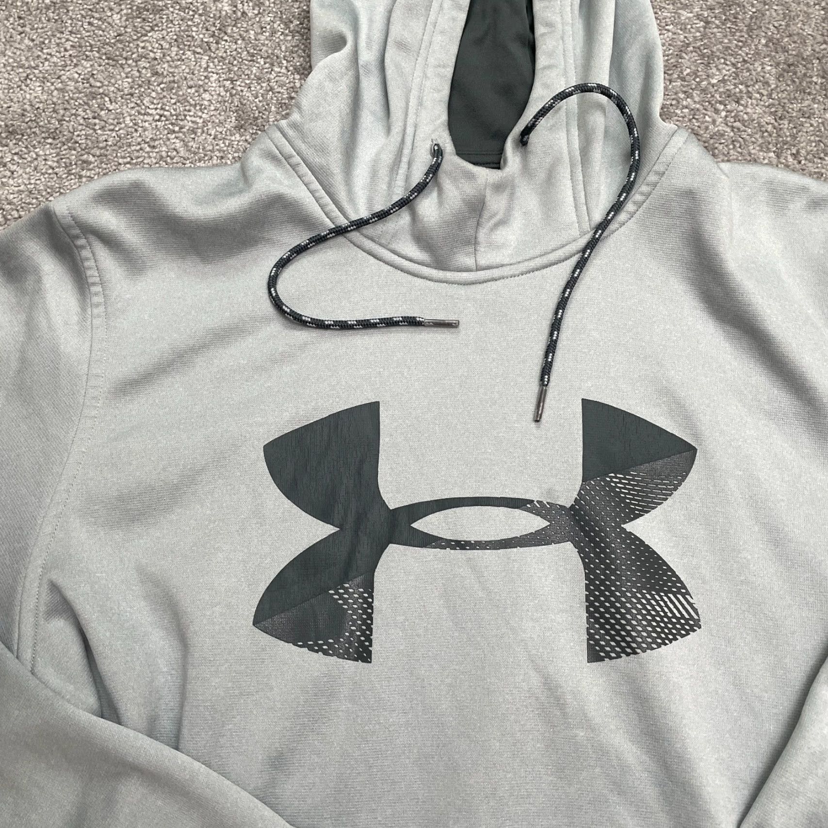 Under Armour Under Armour Coldgear Hoodie Sweatshirt Mens Large Gray Tech Fleece Loose Fit Hooded Sweatshirt Size US L / EU 52-54 / 3 - 3 Thumbnail