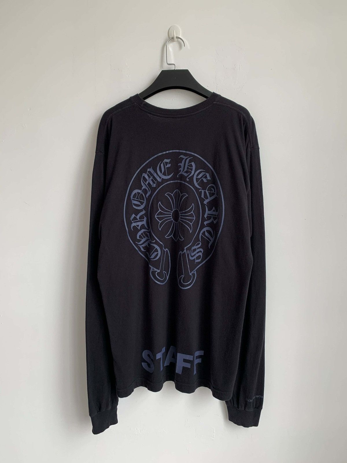Chrome Hearts Rare Chrome Hearts STAFF Purple On Black Long Sleeve Size US XL / EU 56 / 4 - 4 Thumbnail