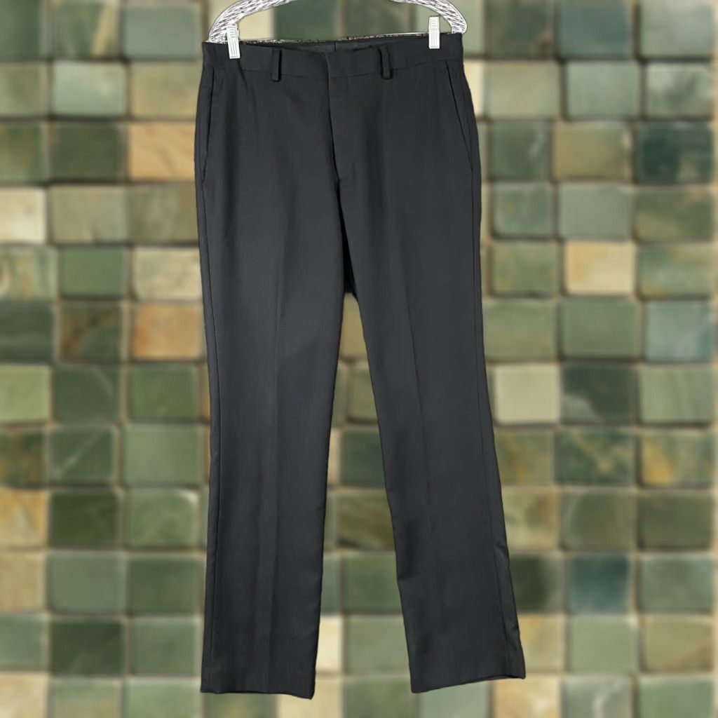 Apt. 9 APT. 9 Men's Dress Pants 34x31 Black Regular Size US 34 / EU 50 - 1 Thumbnail