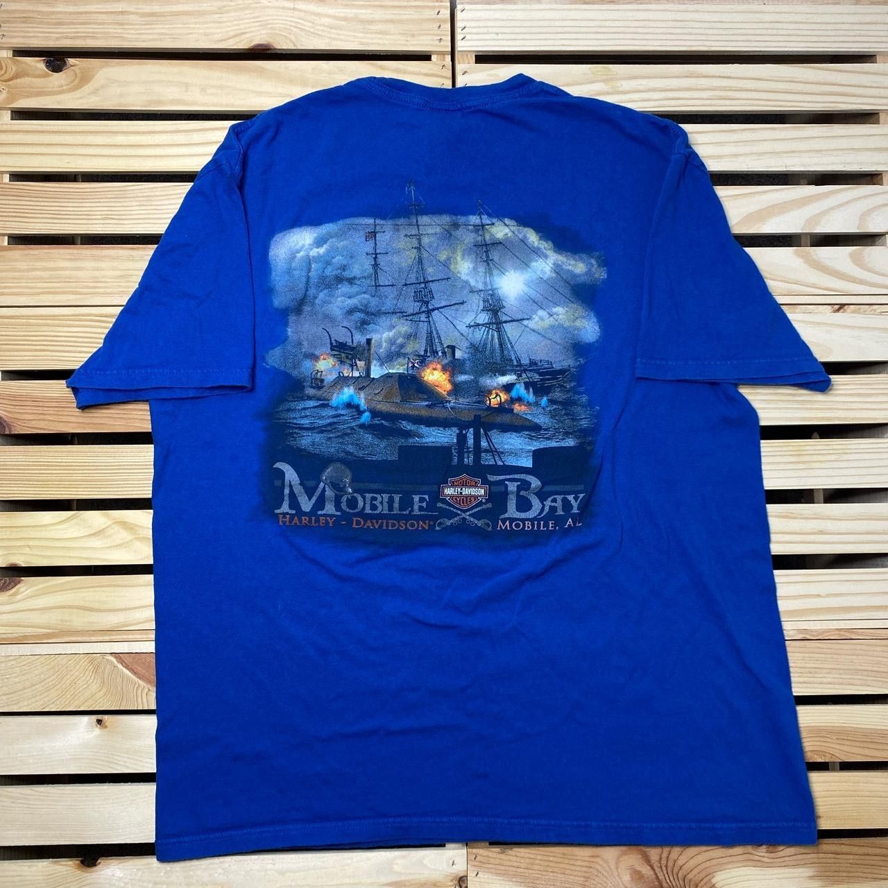 Harley Davidson Harley Davidson Mobile Bay, AL Blue Pirate Biker Tee Size XL Size US XL / EU 56 / 4 - 1 Thumbnail
