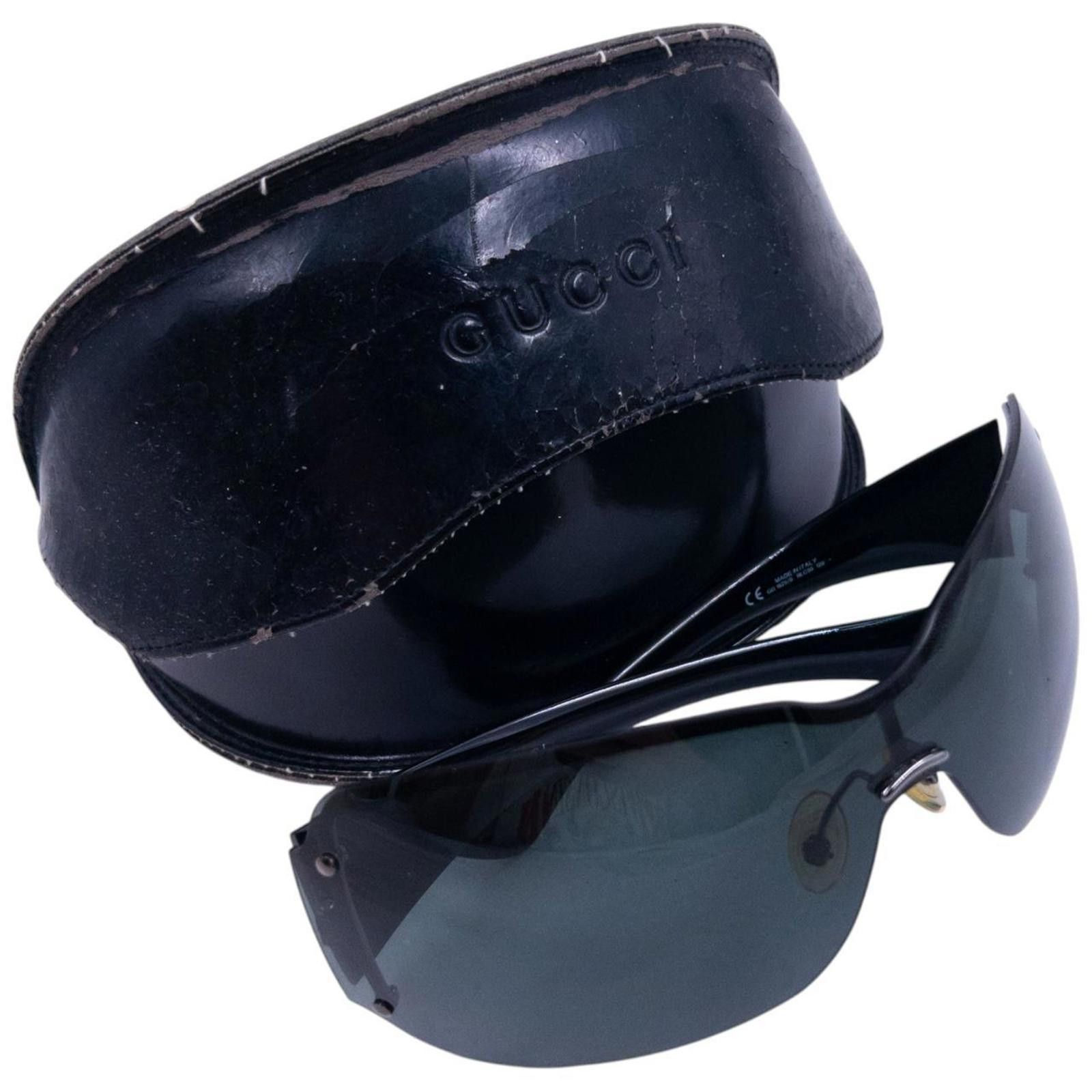 Gucci Vintage Gucci Monogram Sunglasses Size ONE SIZE - 8 Thumbnail