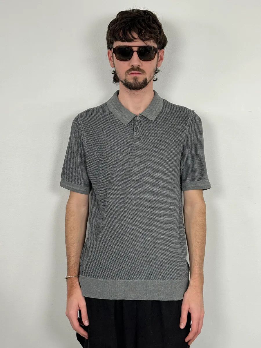 Dolce & Gabbana 2000s Dolce & Gabbana Grey Knit Polo Shirt Size US M / EU 48-50 / 2 - 1 Thumbnail