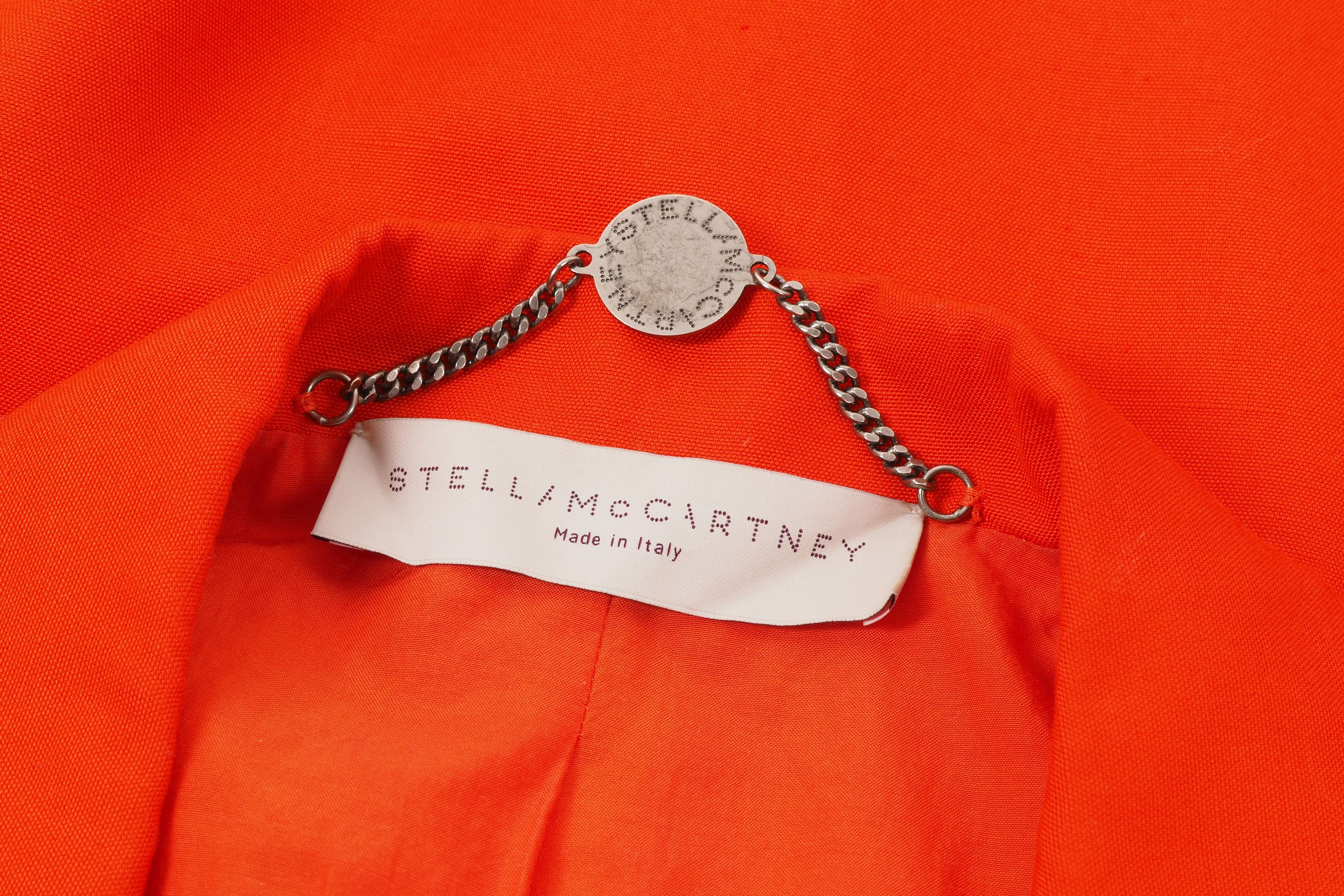Stella McCartney STELLA MCCARTNEY Orange Double Breasted Blazer Jacket Size M / US 6-8 / IT 42-44 - 4 Thumbnail