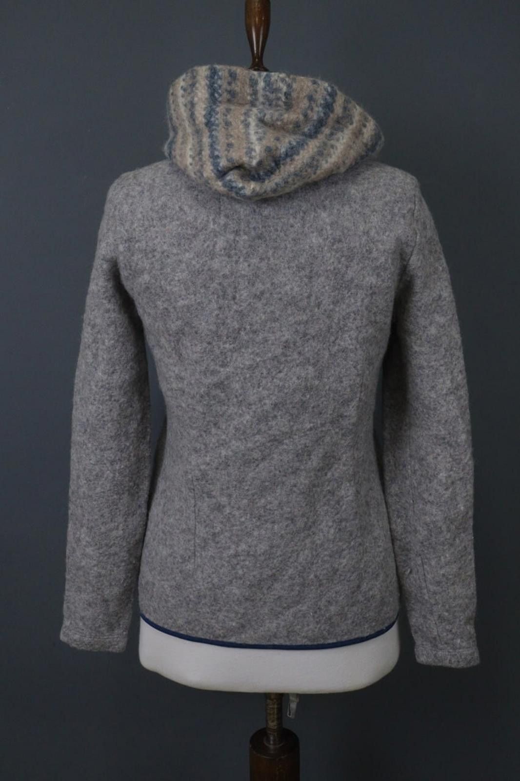 Designer E9 Planet Listen To The Nature Hooded Full Zip Fleece Jacket Size M / US 6-8 / IT 42-44 - 10 Thumbnail