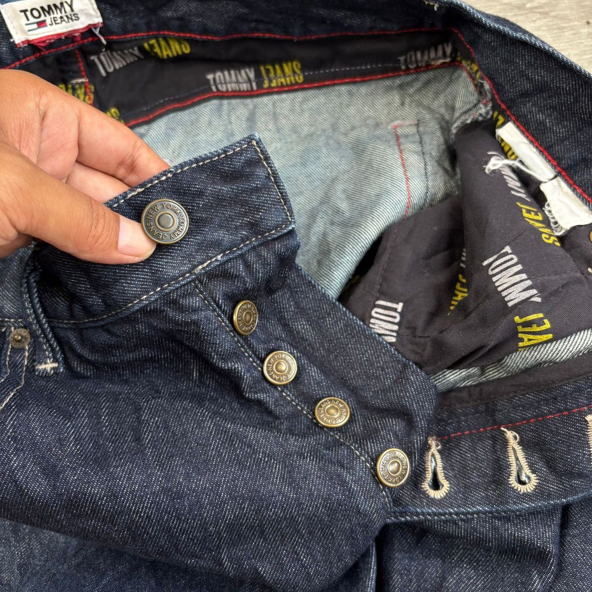Tommy Hilfiger Tommy Hilfiger Carpenter Tappered Indigo Denim Size US 31 - 6 Thumbnail