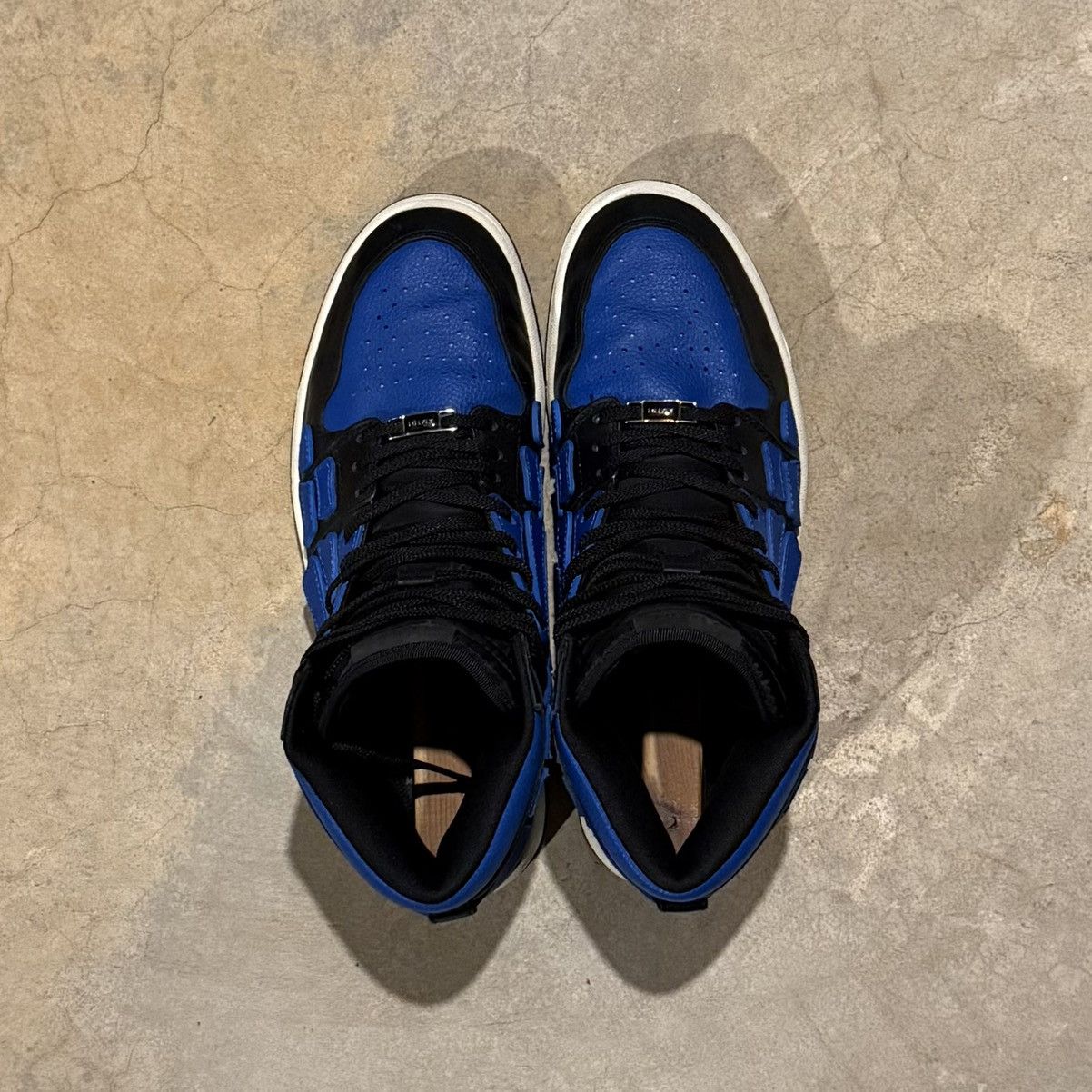 Amiri Amiri Skel Top High Sneaker Black Blue US 11 Size US 11 / EU 44 - 13 Thumbnail