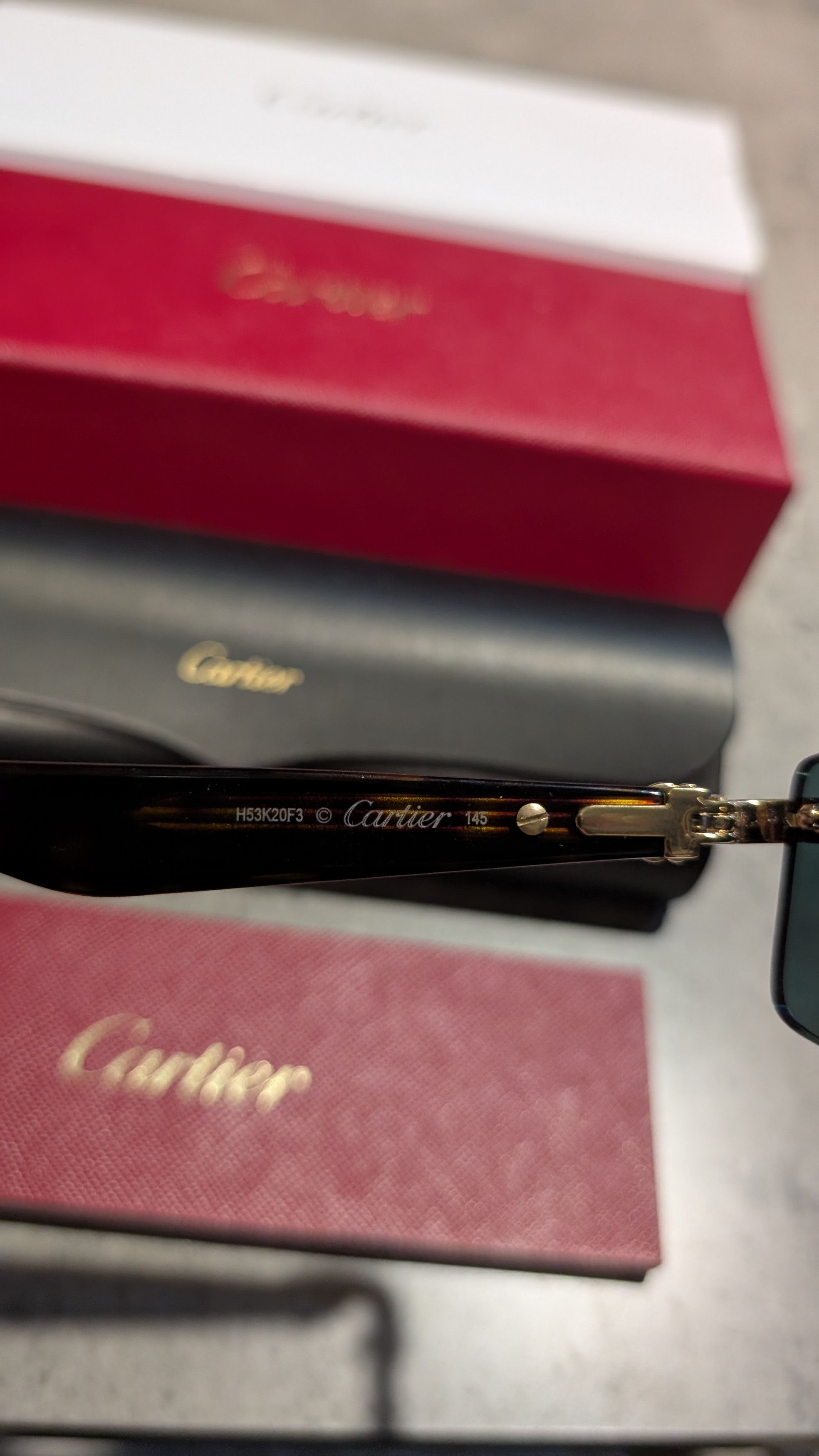 Cartier cartier glasses gold havana green Size 38 - 4 Thumbnail
