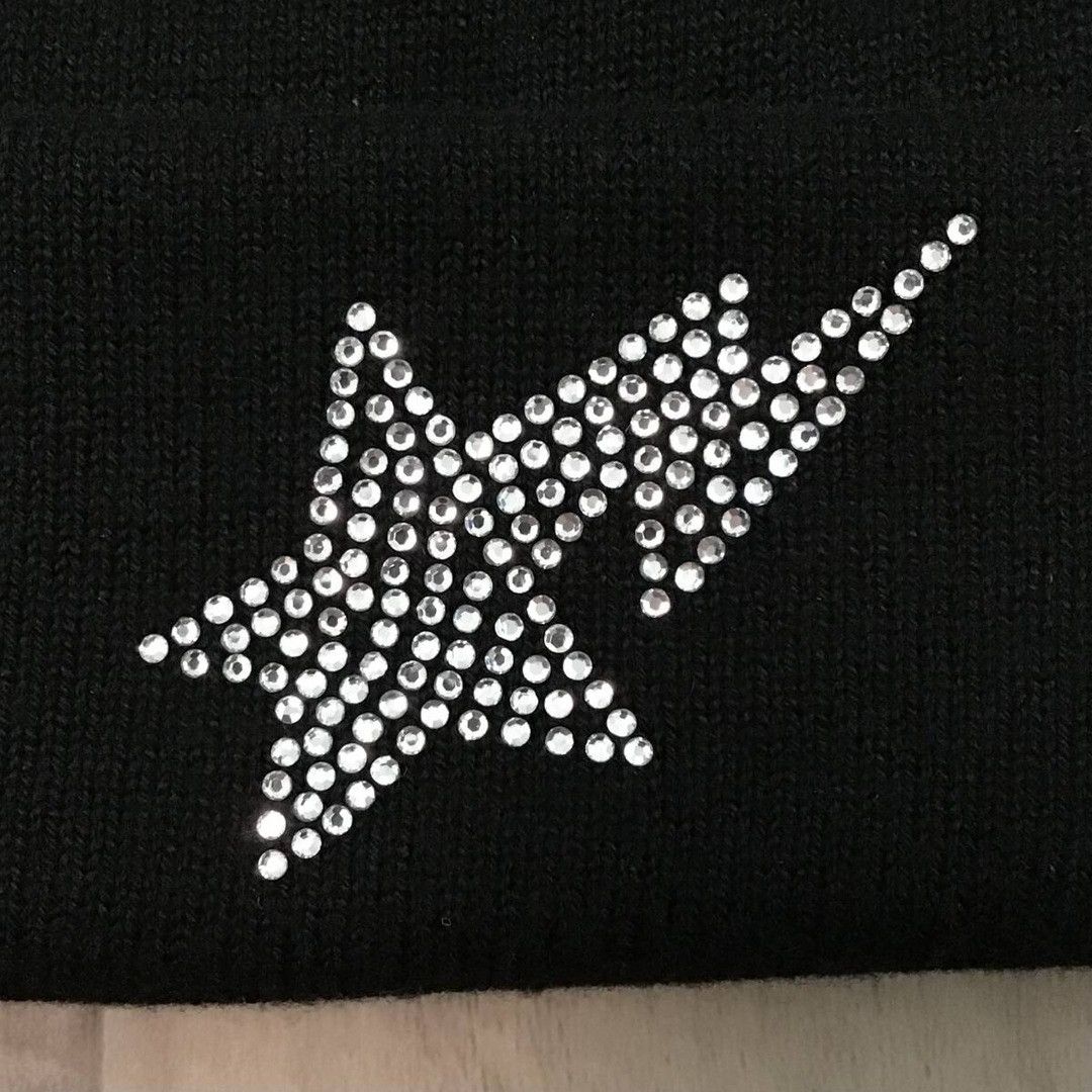Bape × Swarovski Swarovski BAPE STA logo beanie knit cap a bathing ape star Size ONE SIZE - 2 Thumbnail