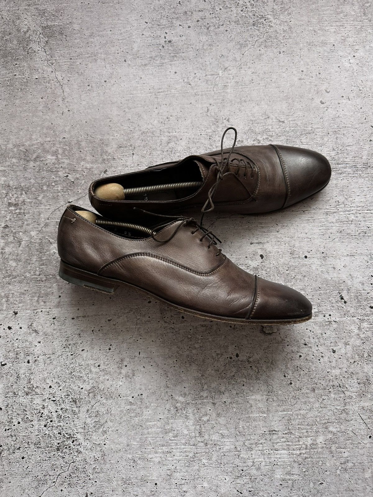 Santoni Vintage Santoni Oxford Leather Formal Shoes Size US 9.5 / EU 42-43 - 1 Thumbnail