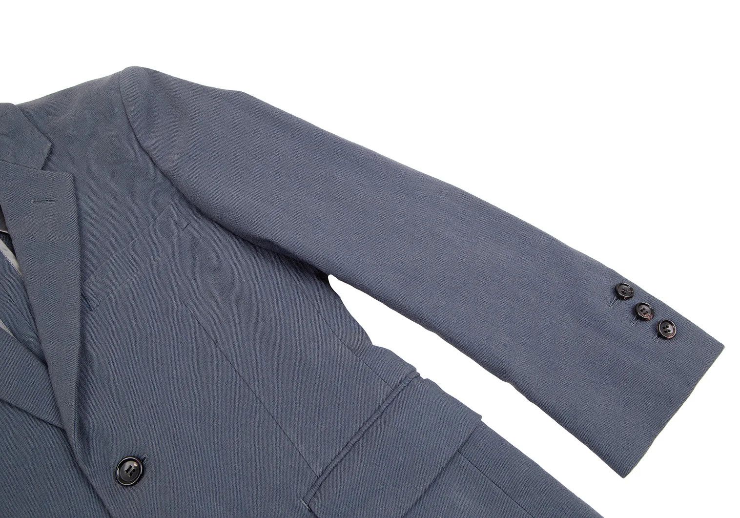 Comme des Garcons Homme Plus Cotton Linen Tailored Jacket in Blue Grey Size S Size US S / EU 44-46 / 1 - 6 Thumbnail