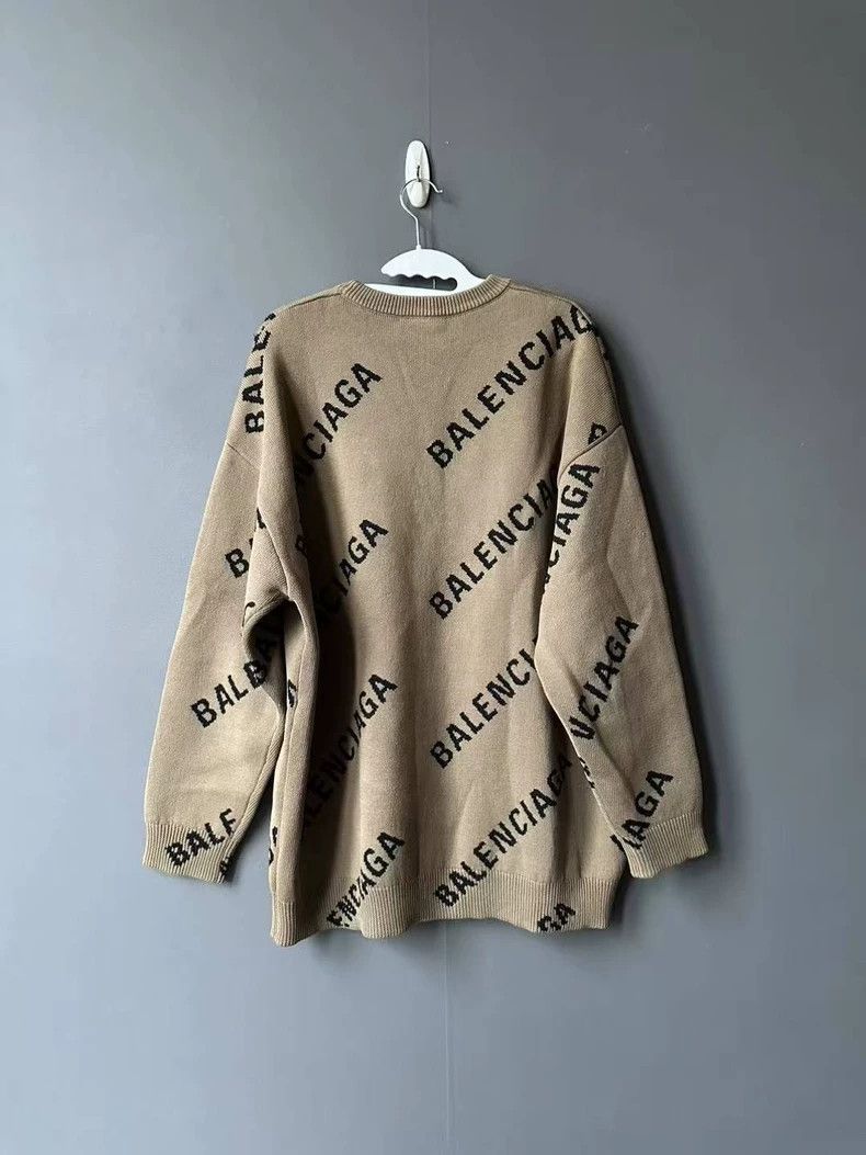 Balenciaga Balenciaga Khaki Stretch Sweater Size US XS / EU 42 / 0 - 2 Thumbnail