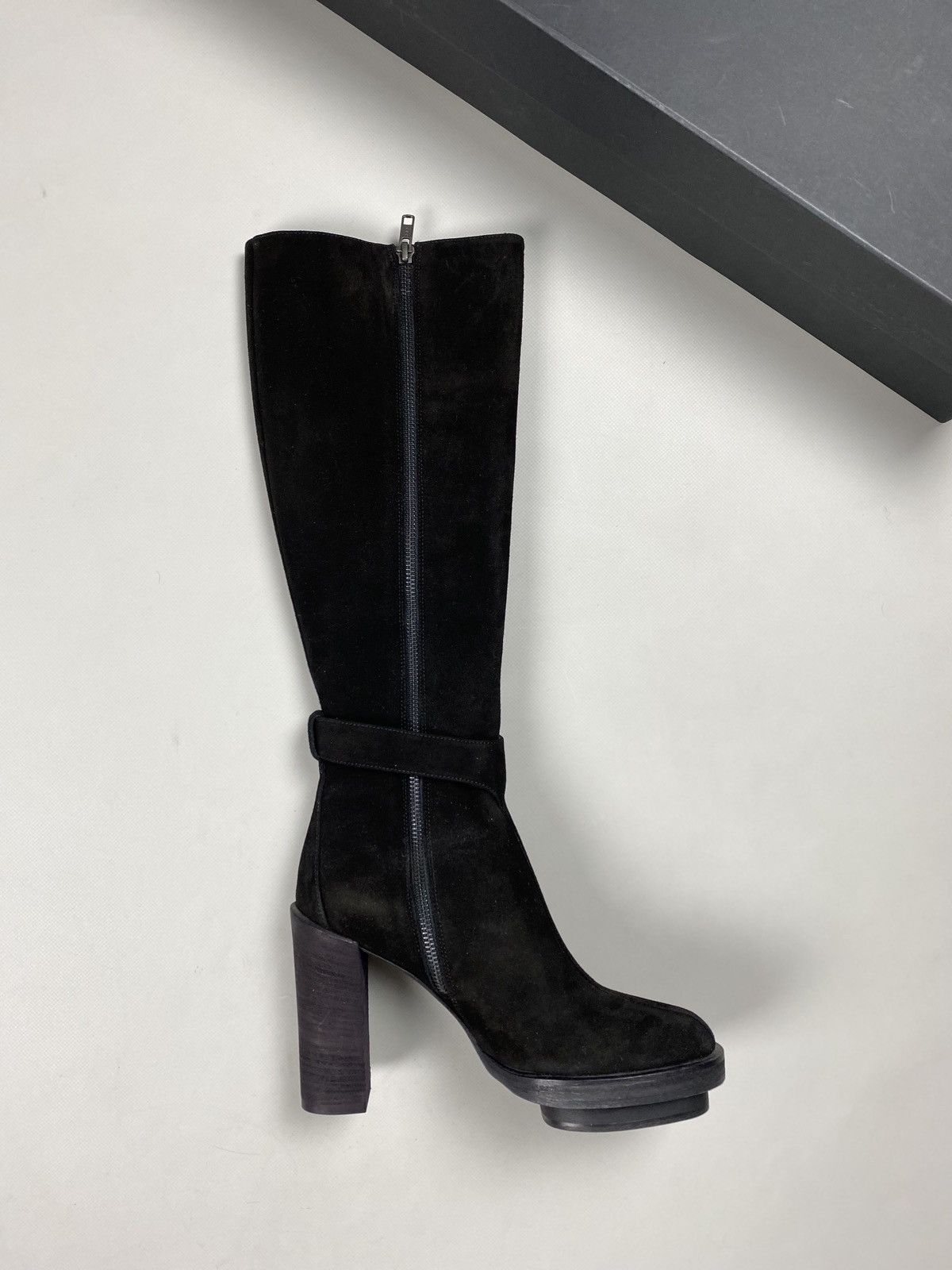Ann Demeulemeester New! Ann Demeulemeester suede over the knee heeled boots Size US 7.5 / IT 37.5 - 5 Thumbnail