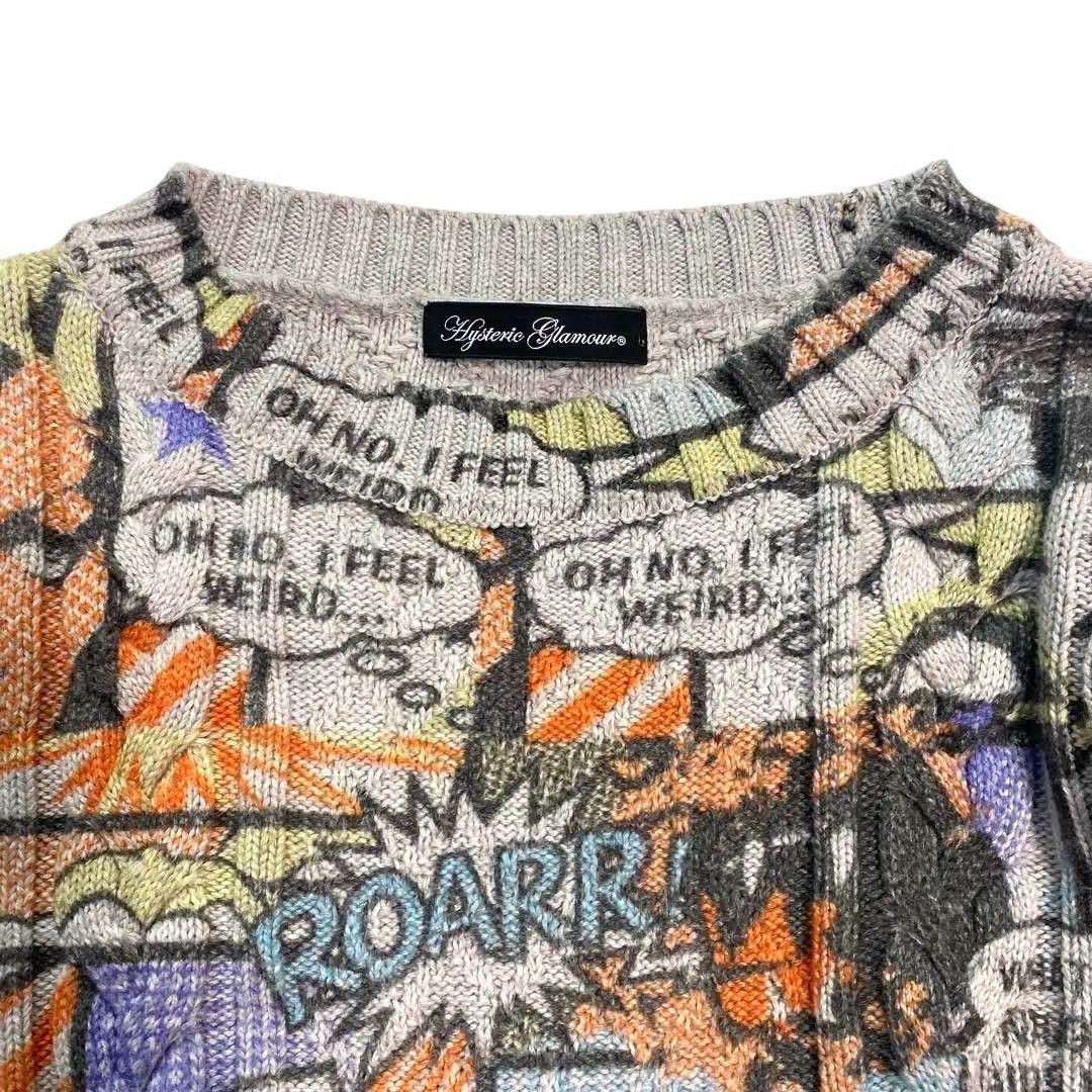 Hysteric Glamour Hysteric Glamour - Cable Knit Sweater Graphic Print Playboy Size US M / EU 48-50 / 2 - 2 Thumbnail
