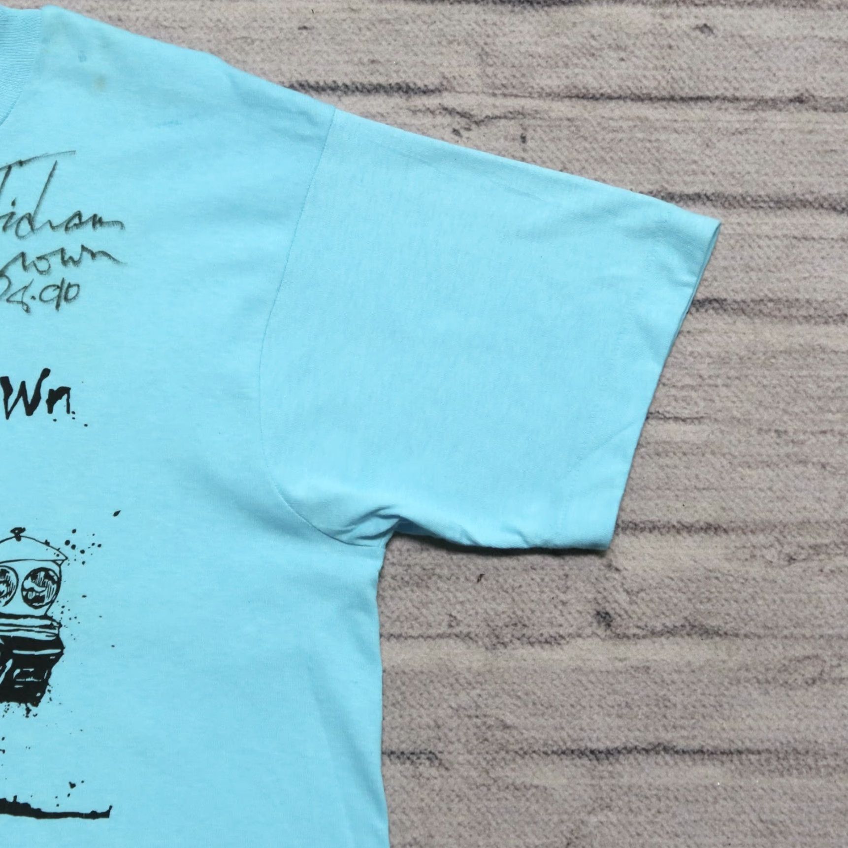 Fruit Of The Loom Vintage T Graham Brown Bumper to Bumper Tour Shirt XL Blue Mens T-Shirt Size US XL / EU 56 / 4 - 7 Thumbnail