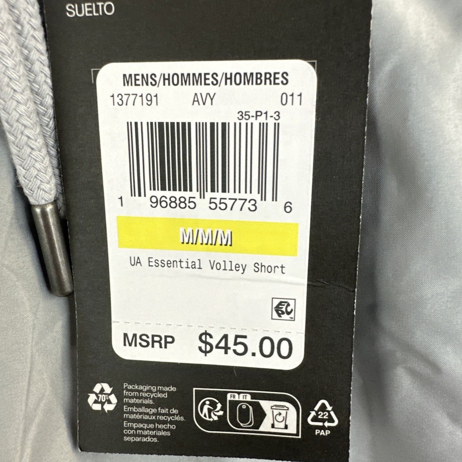 Under Armour Under Armour UA Grey Loose Fit Wovens Men’s Size XXL Size US 39 - 3 Thumbnail