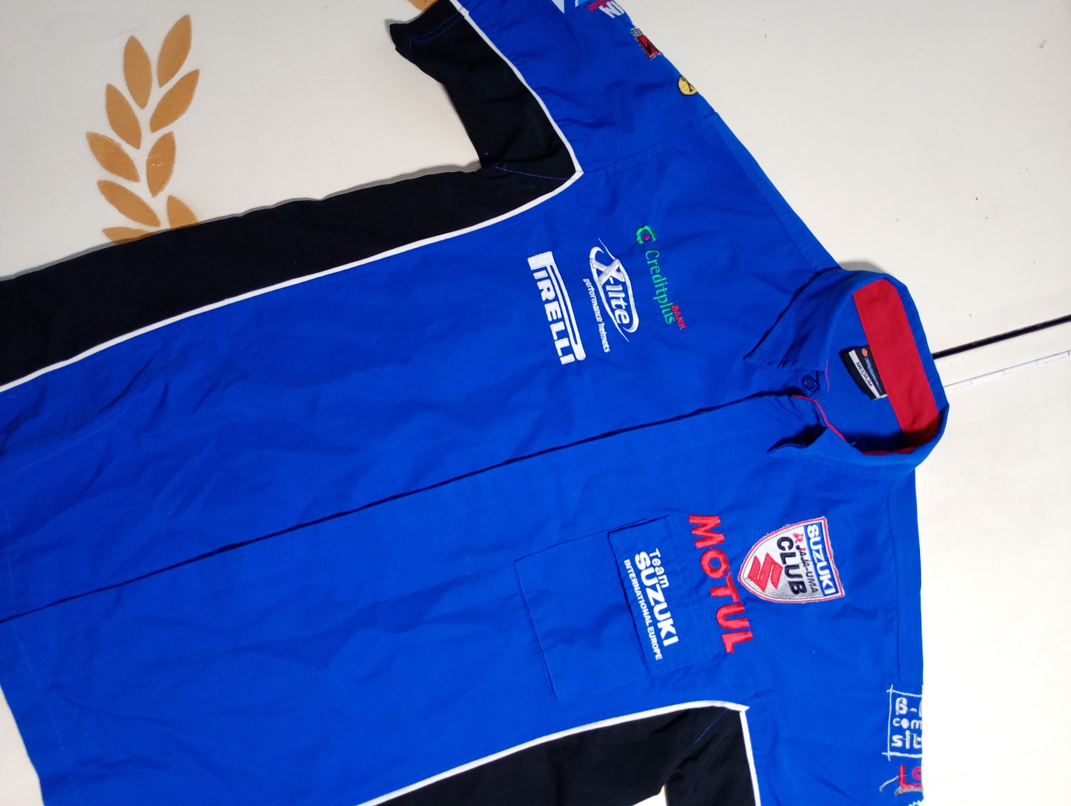 Vintage Suzuki Team International Europe Shirt Vintage 90's Size US M / EU 48-50 / 2 - 5 Thumbnail