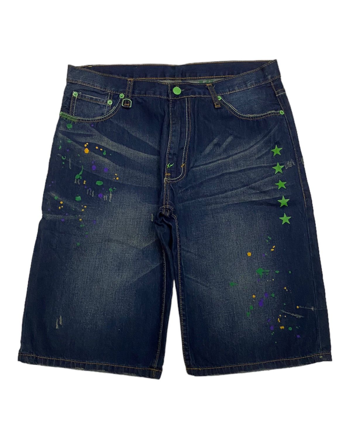 Fragment Design × Levi's RARE🔥LEVIS X FRAGMENT DESIGN PAINTER DENIM SHORT Size US 26 / EU 42 - 2 Thumbnail