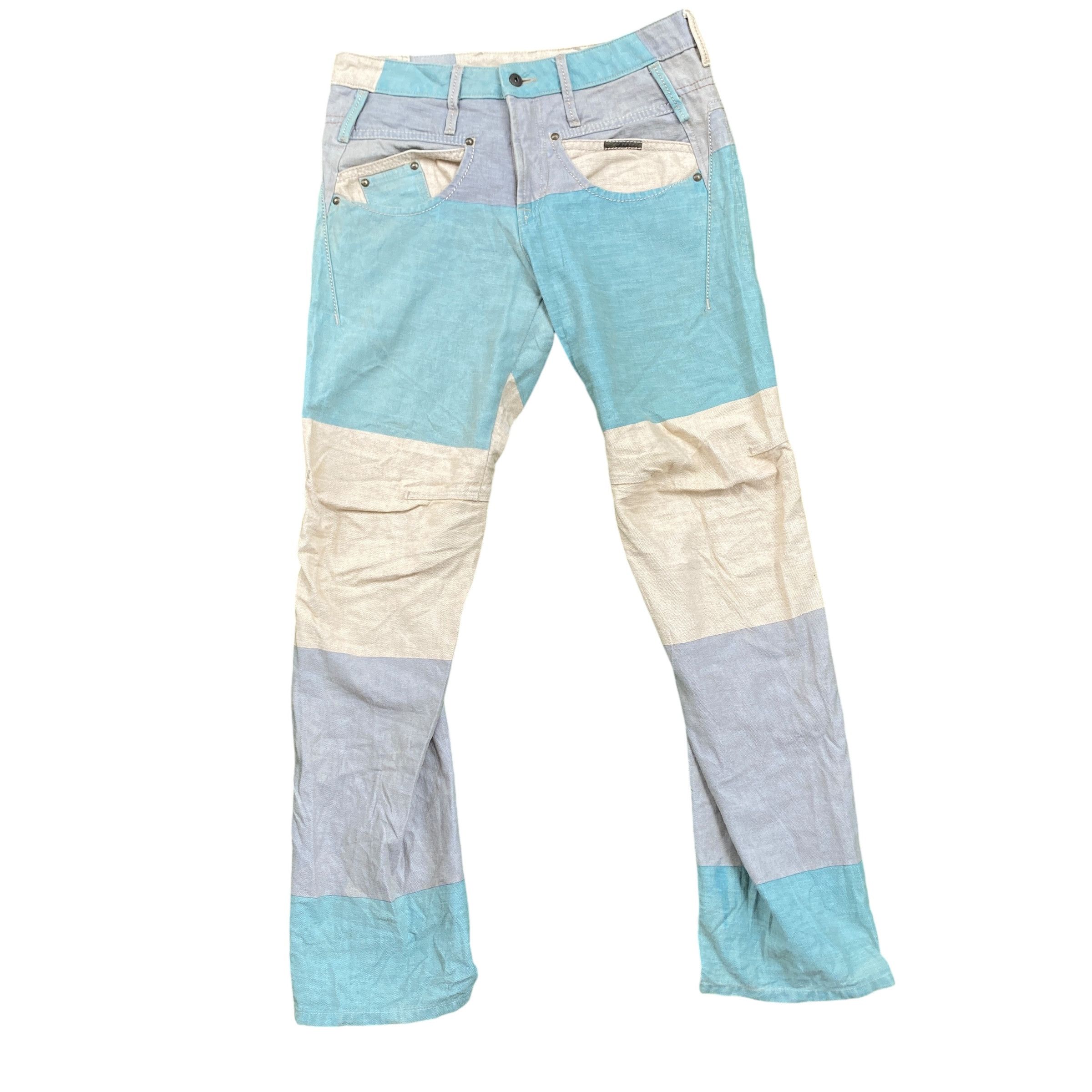 Marithe + Francois Girbaud Rare Vintage Marithe Francois Girbaud Hagi Hybrid Denim Jean Size US 34 / EU 50 - 1 Thumbnail
