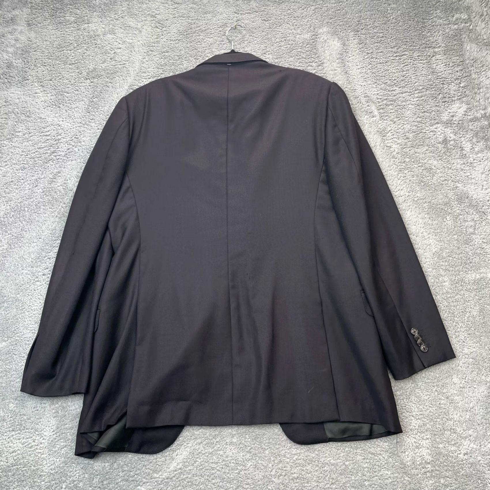 Ermenegildo Zegna VINTAGE Ermenegildo Zegna Blazer Jacket Mens Large Black Coat Single Breasted Size 42R - 3 Thumbnail