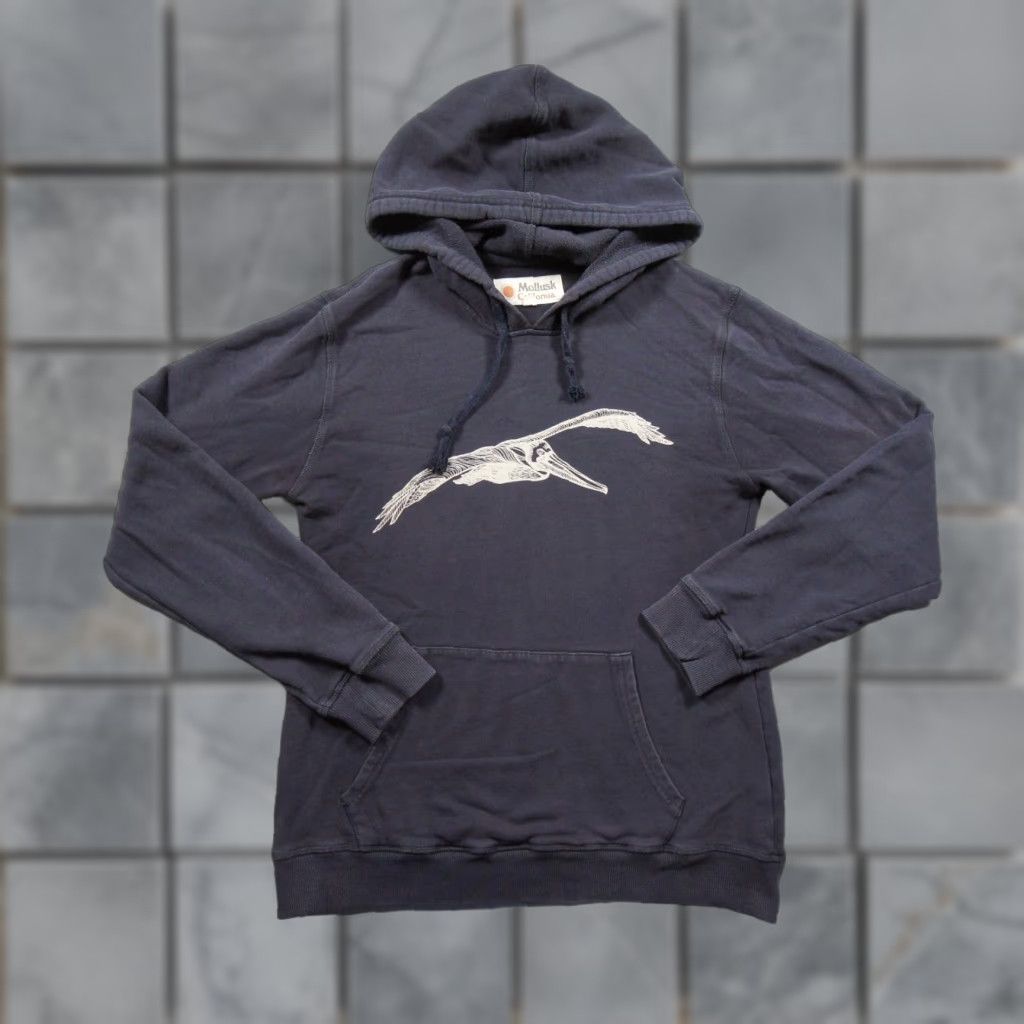 Vintage Mollusk Womens Hoodie Sweatshirt Blue Pullover Regular Fit Small Logo Outdoor, Pullover, Fleece, Hooded, Casual, Travel, Activewear, Women Size S / US 4 / IT 40 - 1 Thumbnail