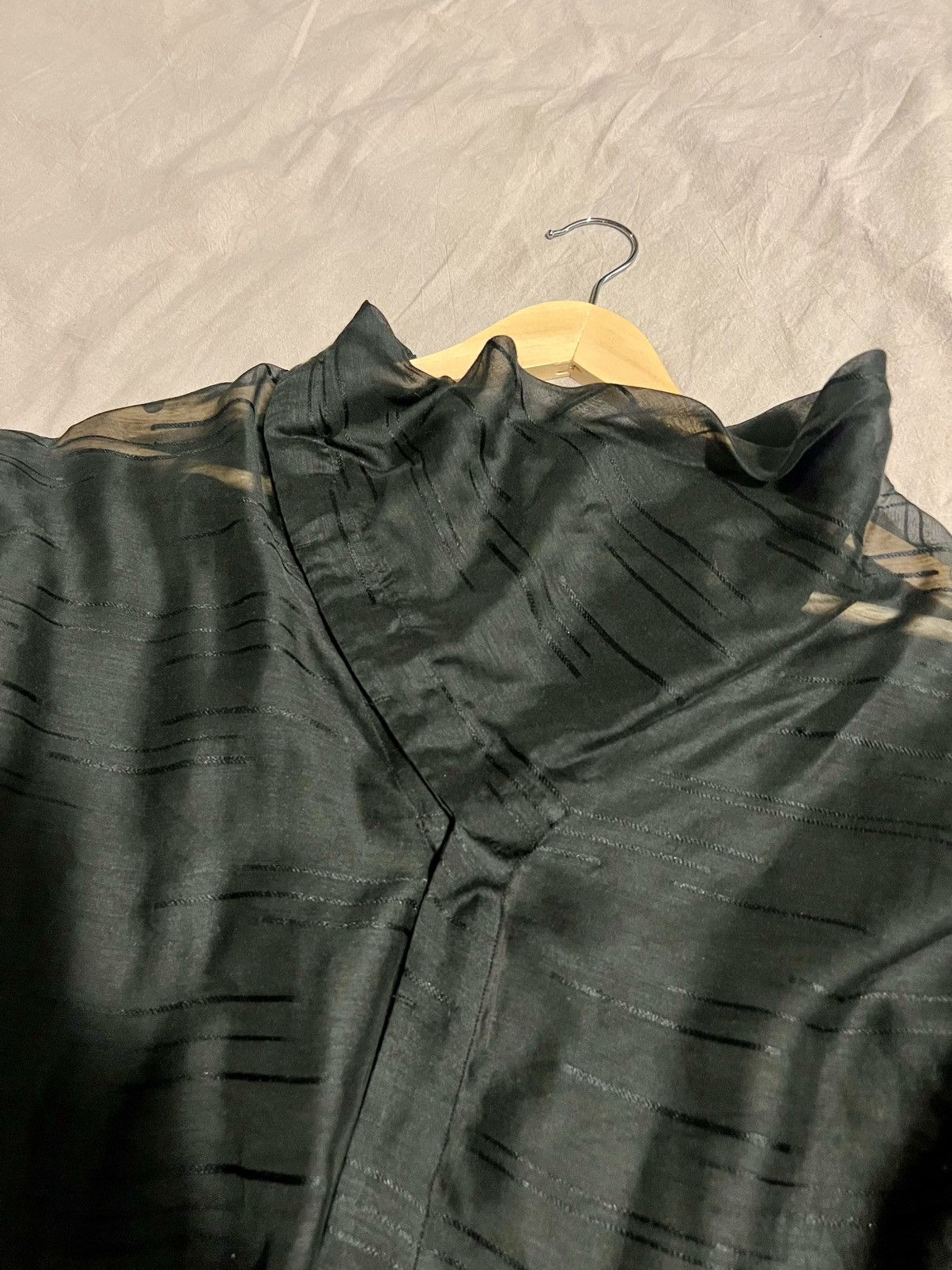 Rick Owens NWT F/W13 “Plinth” Megacowl Runway Silk Blend Shirt Size US XL / EU 56 / 4 - 2 Thumbnail