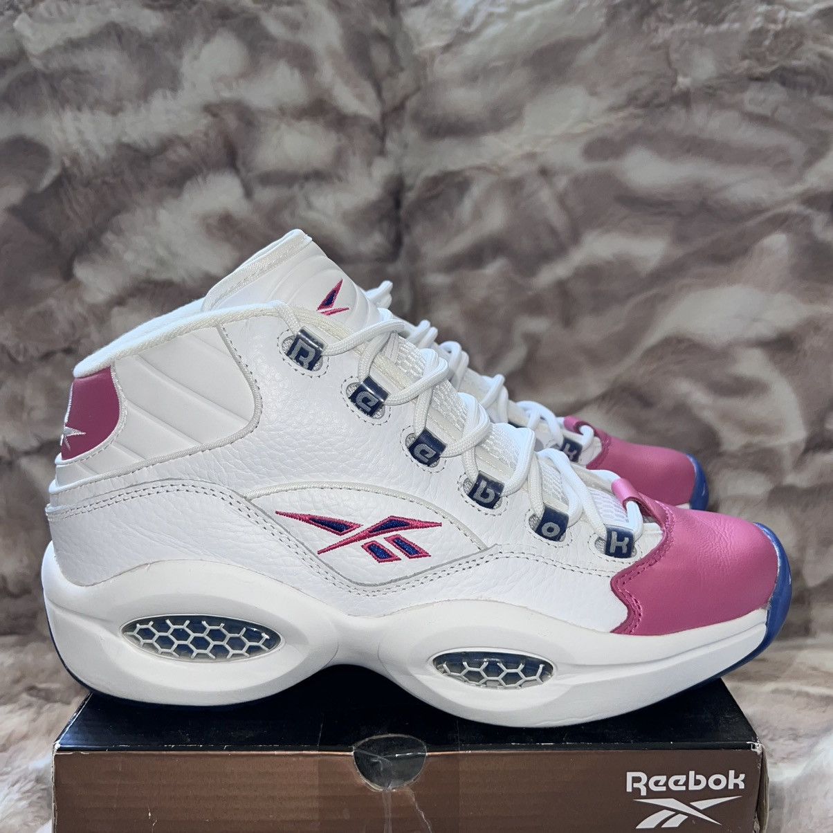 Eric Emanuel × Reebok REEBOK QUESTION MID ERIC EMANUEL PINK TOE Size US 9 / EU 42 - 3 Thumbnail