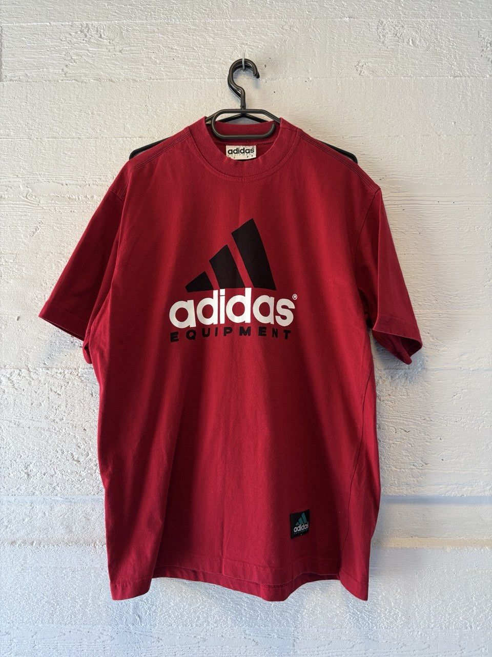 Adidas Vintage Adidas Equipment big logo red shirt mens Size US L / EU 52-54 / 3 - 2 Thumbnail