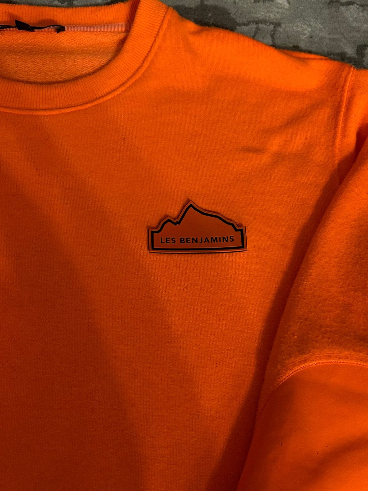 Les Benjamins Les Benjamins Neon Orange Sweater w/ reflective sleeves Size US S / EU 44-46 / 1 - 4 Thumbnail