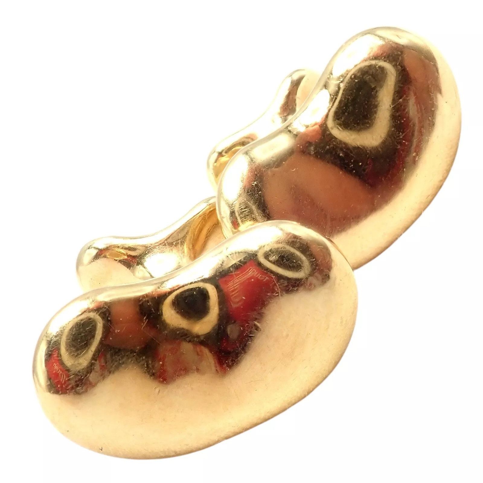Tiffany & Co. Tiffany & Co Peretti 18k Extra Large Bean Cufflinks Size ONE SIZE - 10 Thumbnail
