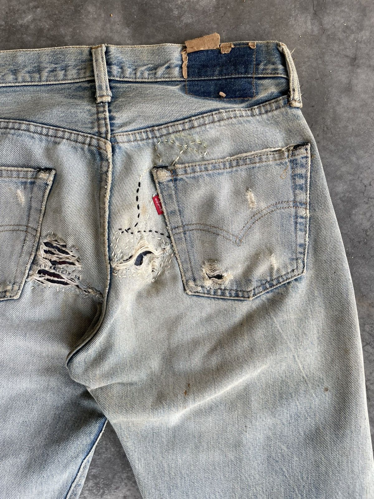 Levi's VTG 80s Levi's 501 Redline #524 #boro Size US 30 / EU 46 - 11 Thumbnail