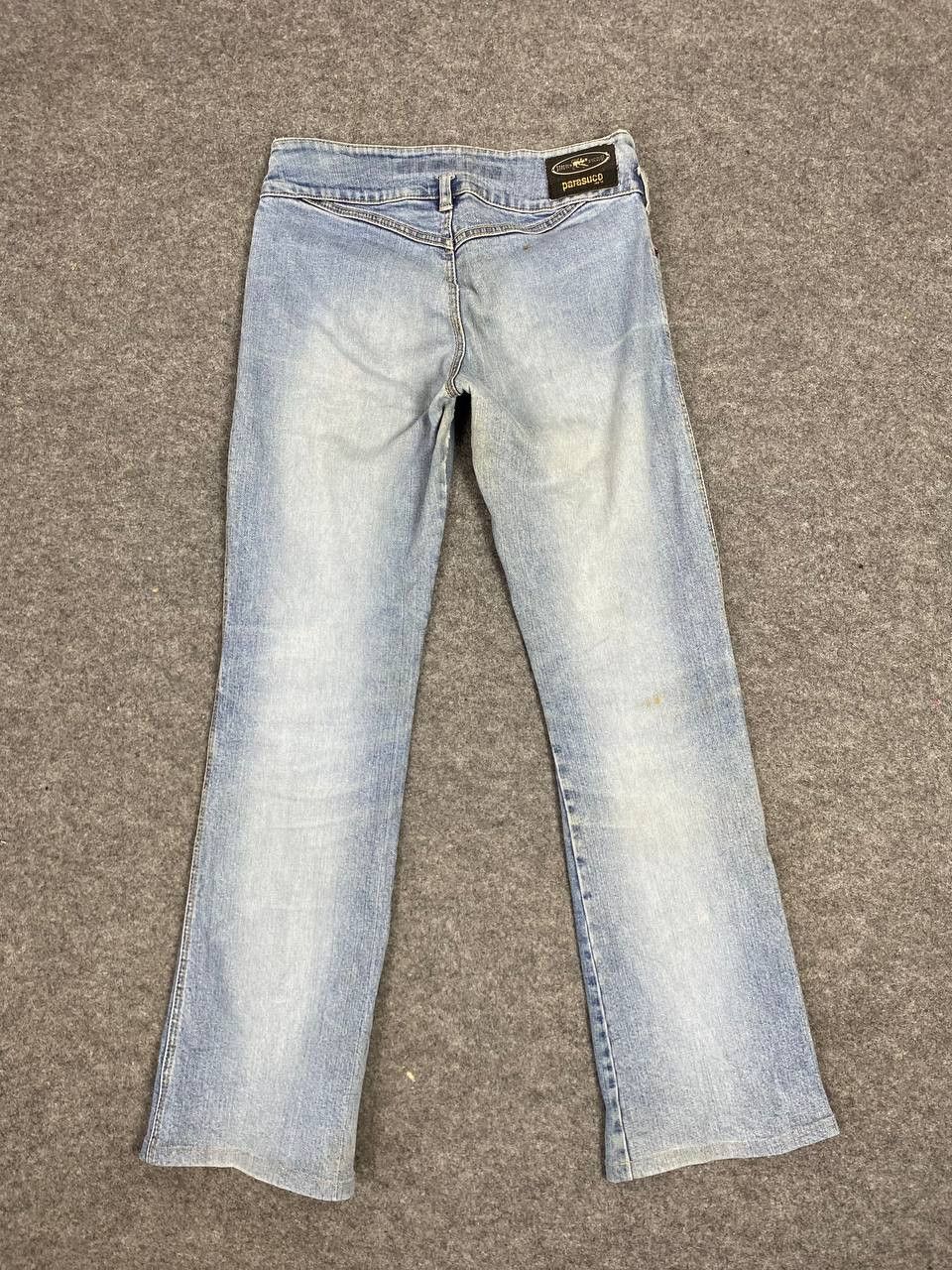 parasuco jeans stretch specialist bootcut distressed denim
