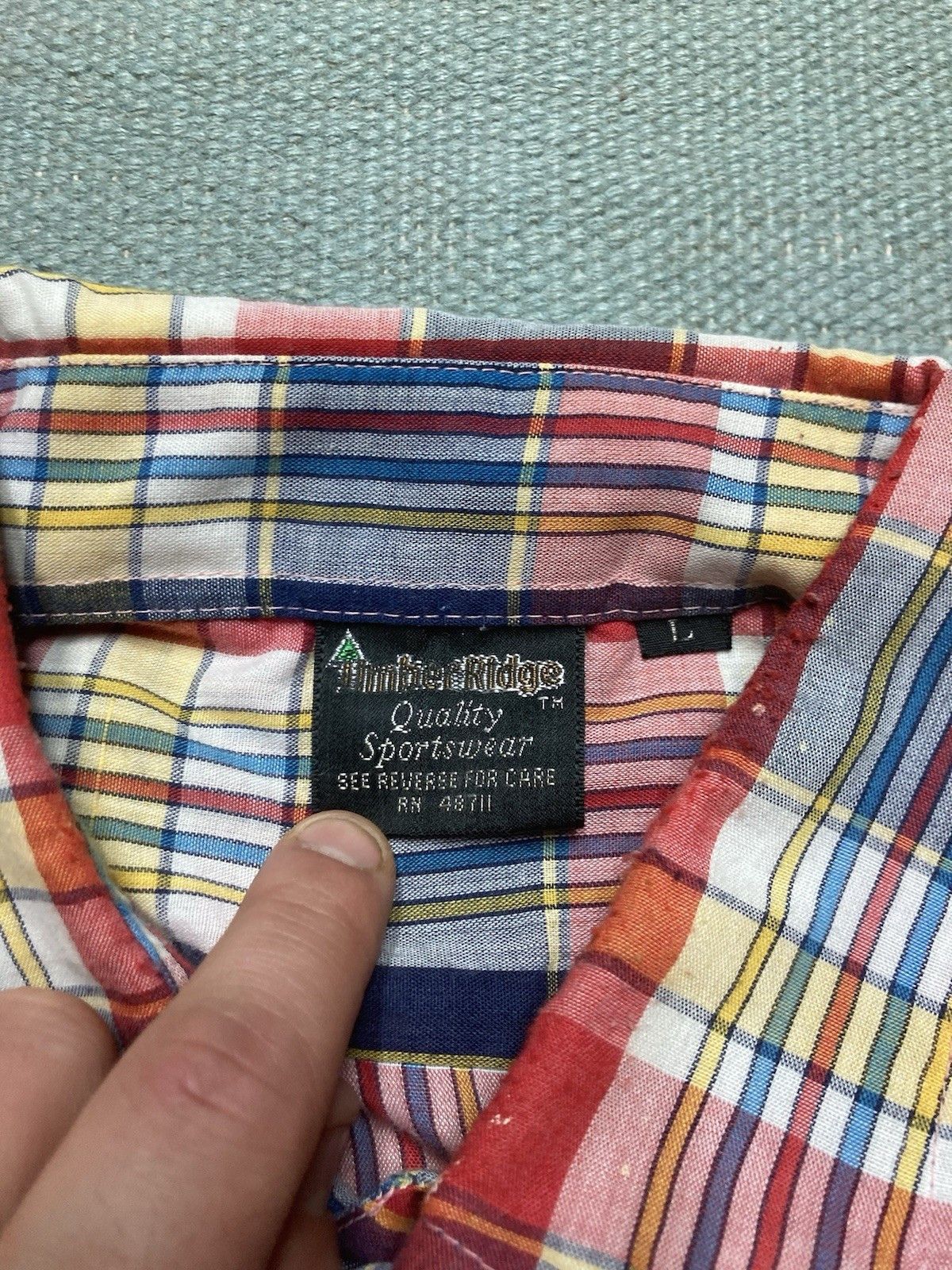 Vintage Vintage 80s button shirt paint distressed lightweight large Size US L / EU 52-54 / 3 - 9 Thumbnail