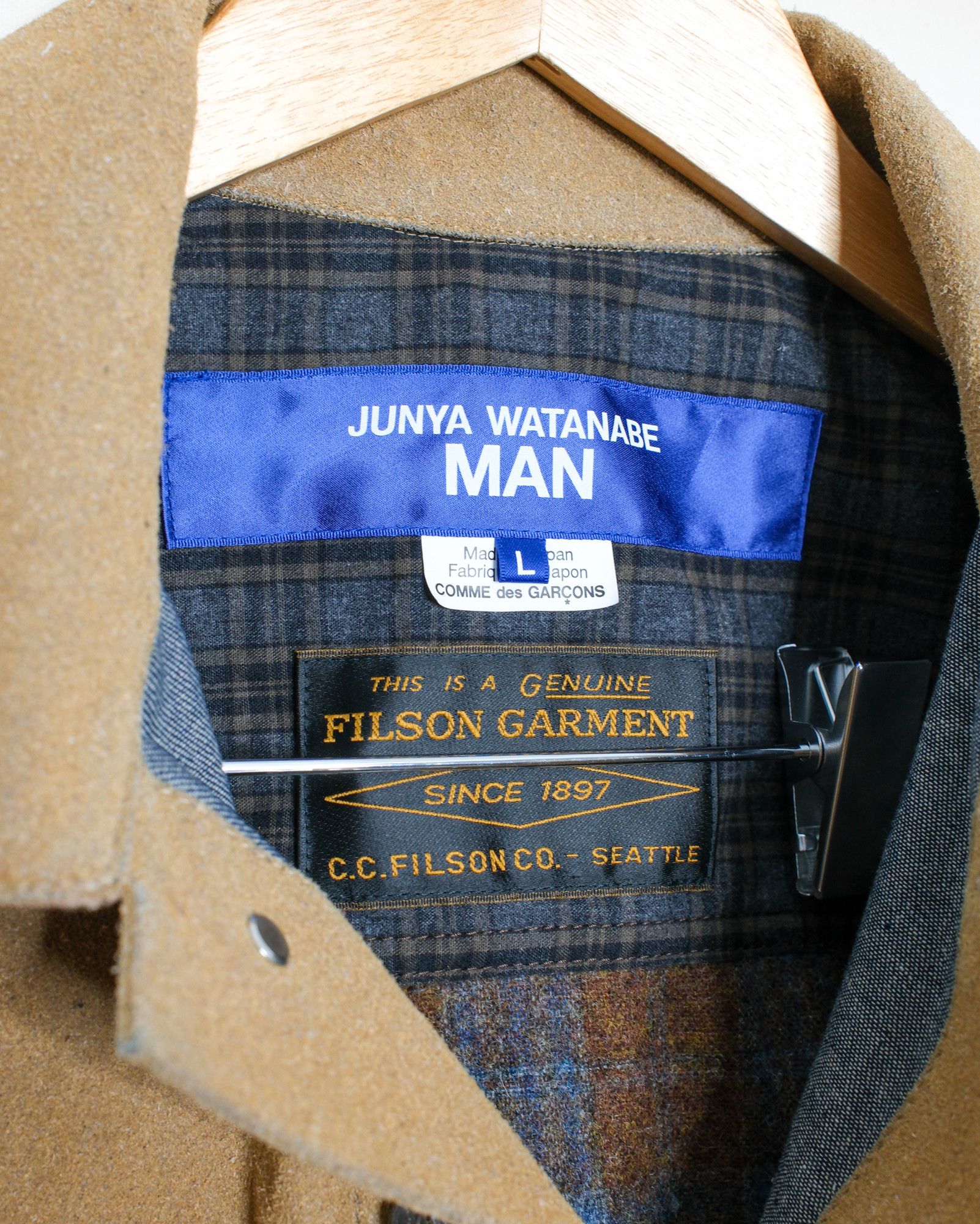 Junya Watanabe Junya Watanabe Comme Des Garcons Suede Coated Trucker Size US L / EU 52-54 / 3 - 4 Thumbnail