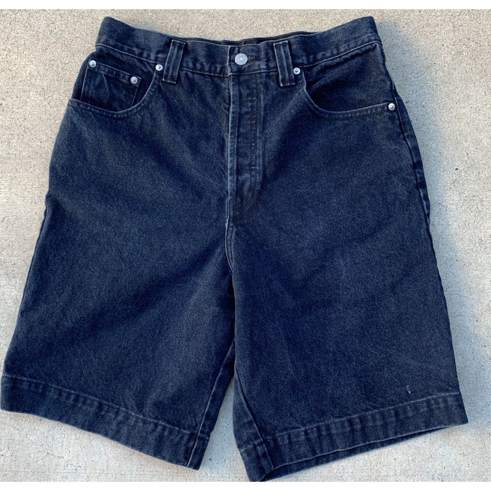 Banana Republic vtg Banana Republic Safari & Travel Co denim shorts Jorts 80s Size 12 Blue Denim 5 pocket Button fly Mens Womens Boys Girls Size 34" / US 12 / IT 48 - 5 Thumbnail