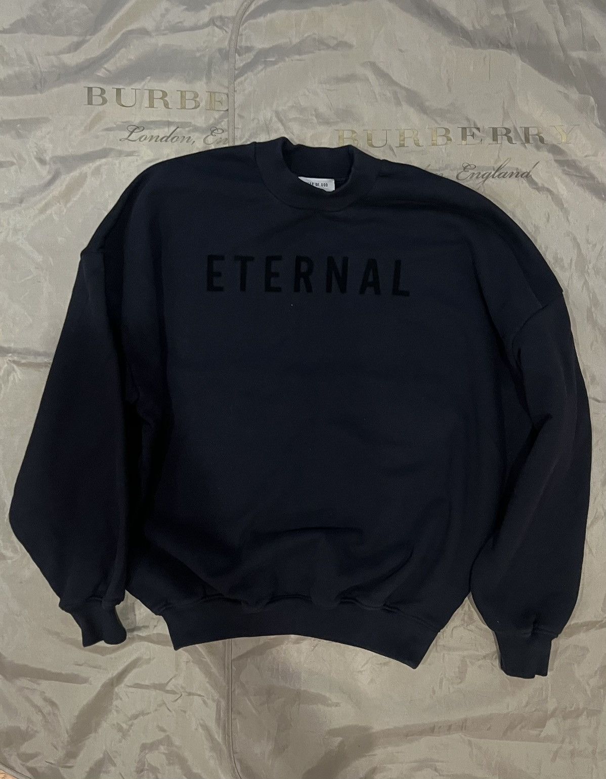 Fear of God Fear Of God Men's Eternal Fleece Crew Sweat in Black size S Size US S / EU 44-46 / 1 - 1 Thumbnail