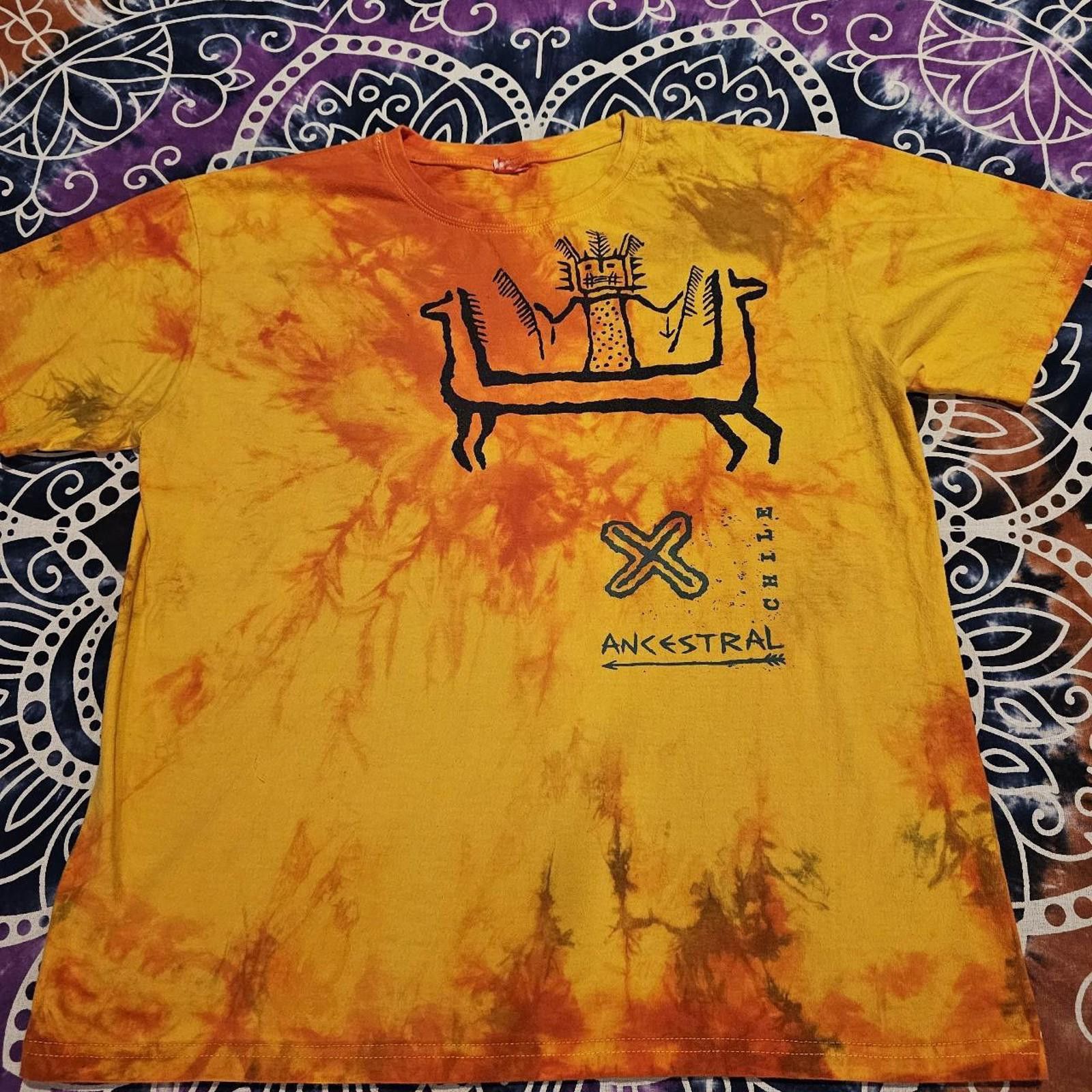Designer TIE-DYED Yellow and Orange T-shirt Size US M / EU 48-50 / 2 - 2 Thumbnail
