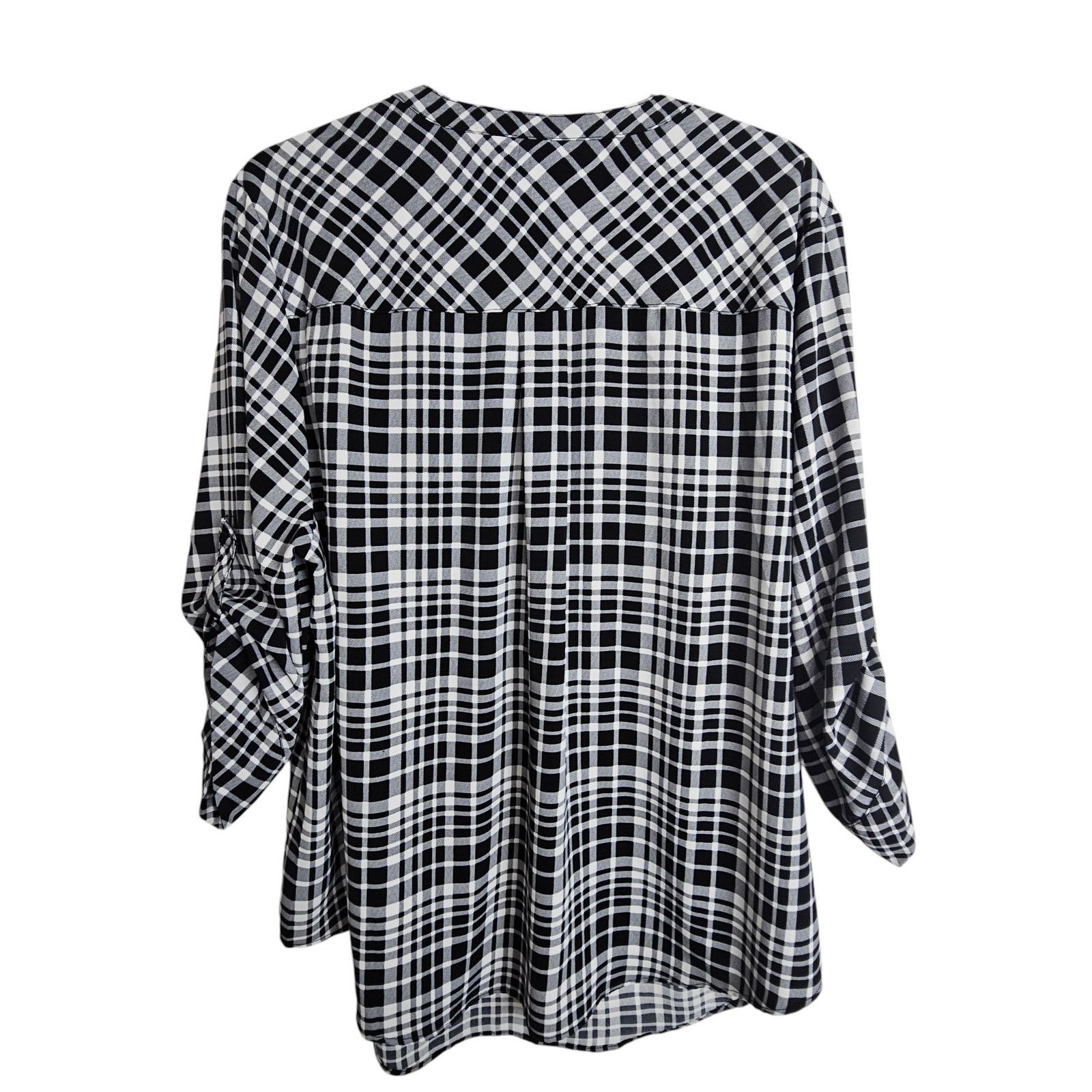 Torrid Torrid Womens Plaid Harper Top Plus Size 2X Career Corp Work Size XXL / US 16-18 / IT 52-54 - 9 Thumbnail