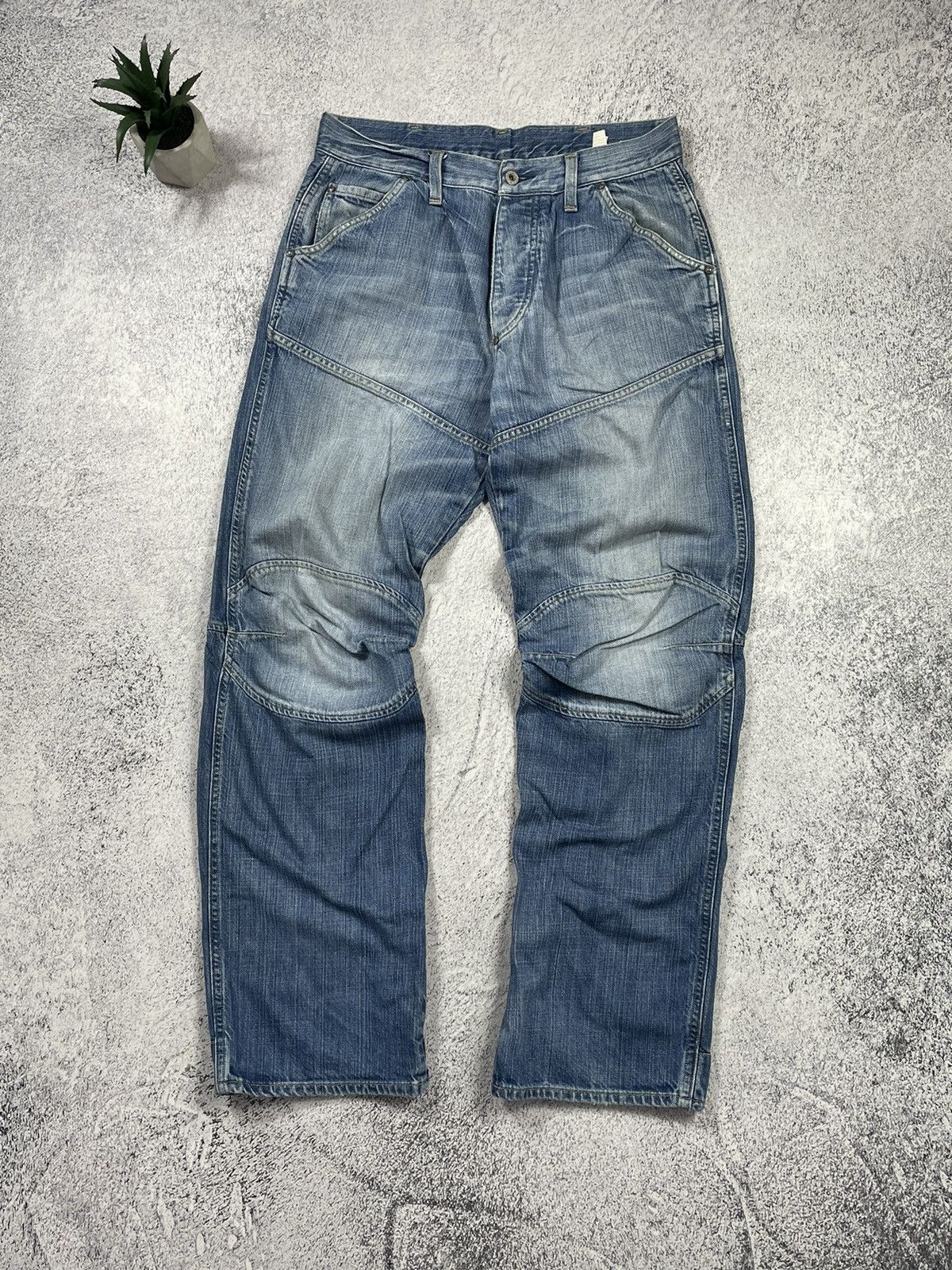 G-Star × Vintage Vintage G-Star Raw Faded Denim Jeans Size US 32 / EU 48 - 2 Thumbnail