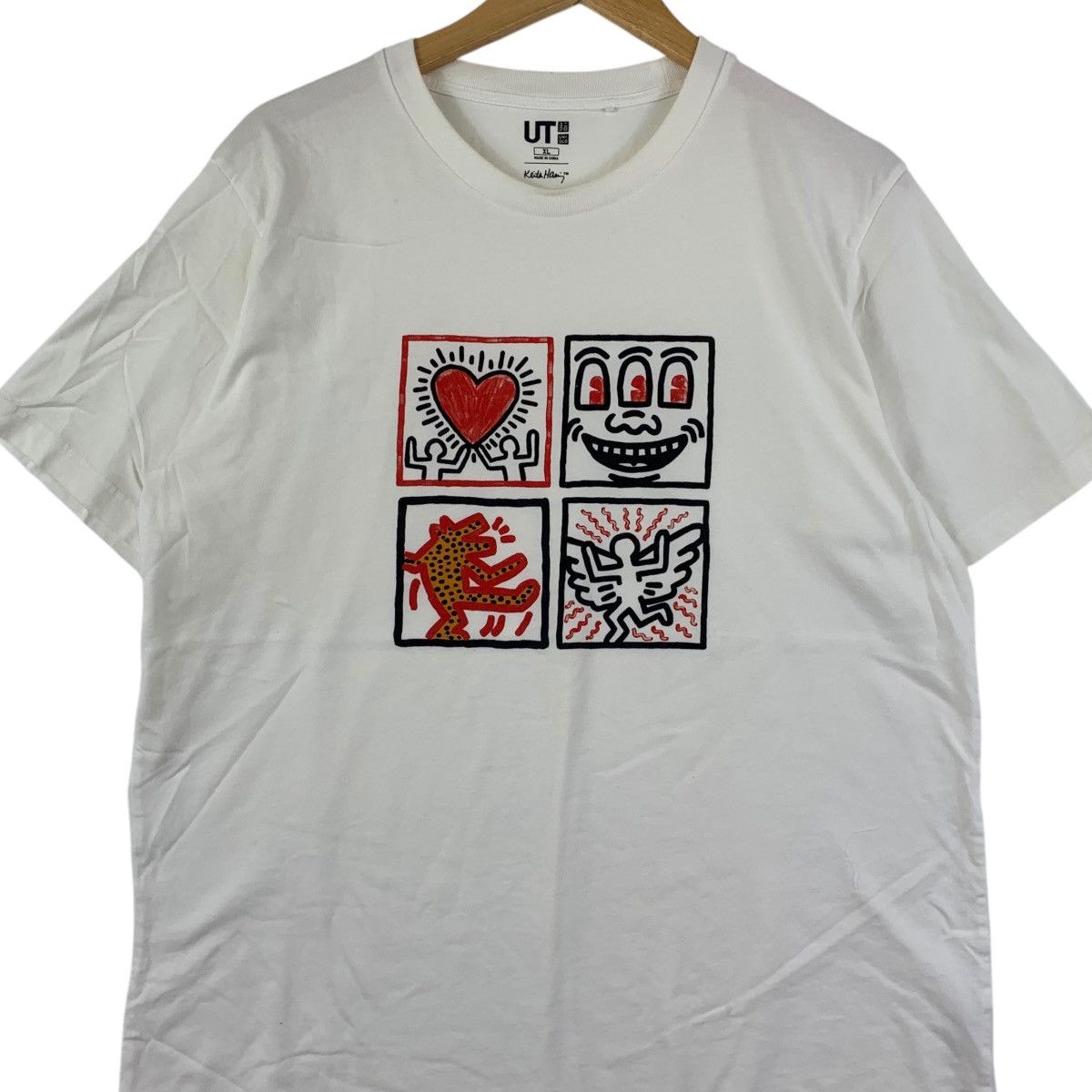 Uniqlo KEITH HARING x UNIQLO White Eyes Fly Pop Art Artist Tee Size US XL / EU 56 / 4 - 3 Thumbnail