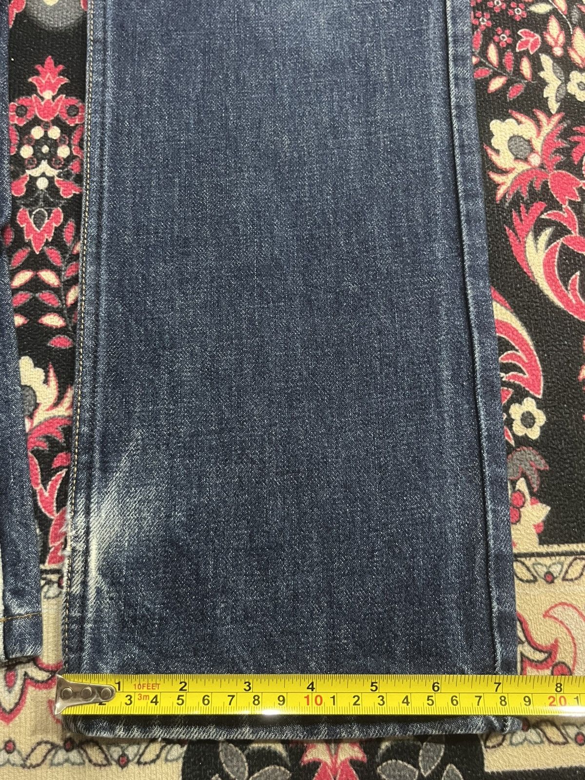 A.P.C. × Kanye West Vintage A.P.C Cure Blue Faded Washed Straight Tapered Jeans Size US 30 / EU 46 - 16 Thumbnail