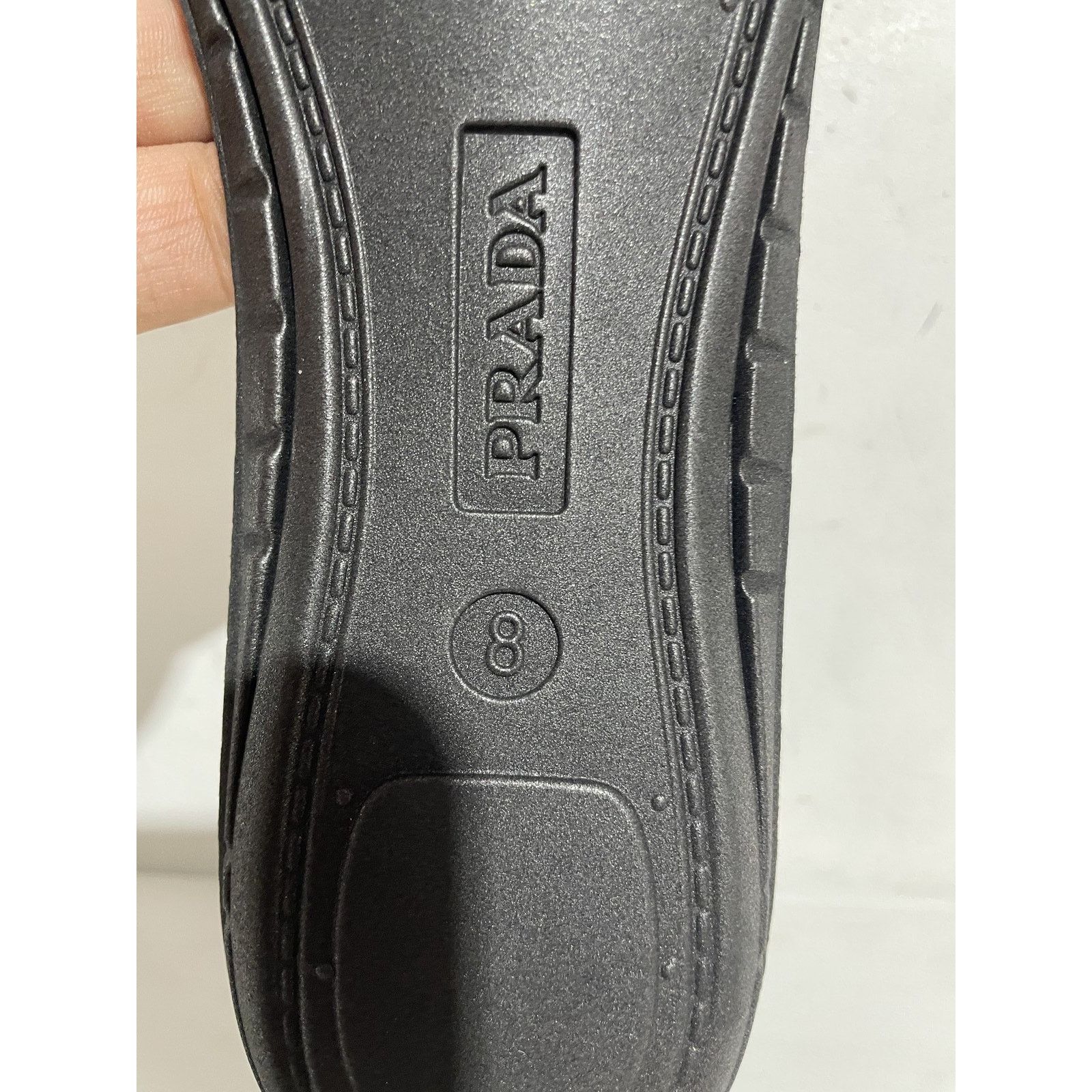 Prada PRADA MONOLITH BRUSHED BLACK LEATHER CHELSEA BOOTS SIZE 8 Size US 8 / EU 41 - 3 Thumbnail