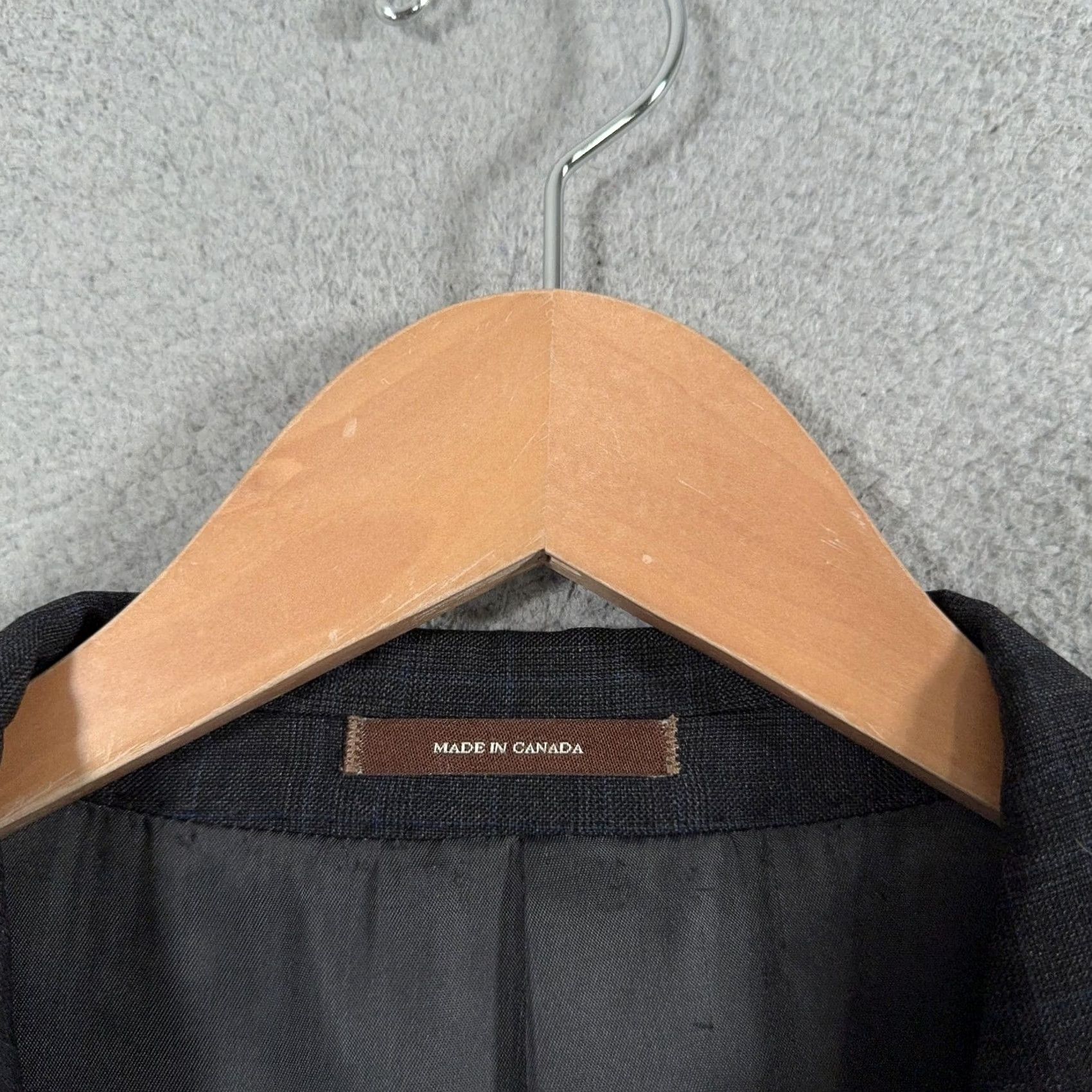 Peter Millar Peter Millar Wool Blazer 44T Long Gray Blue Plaid Suit Jacket Canada Sport Coat Mens Size 44R - 5 Thumbnail