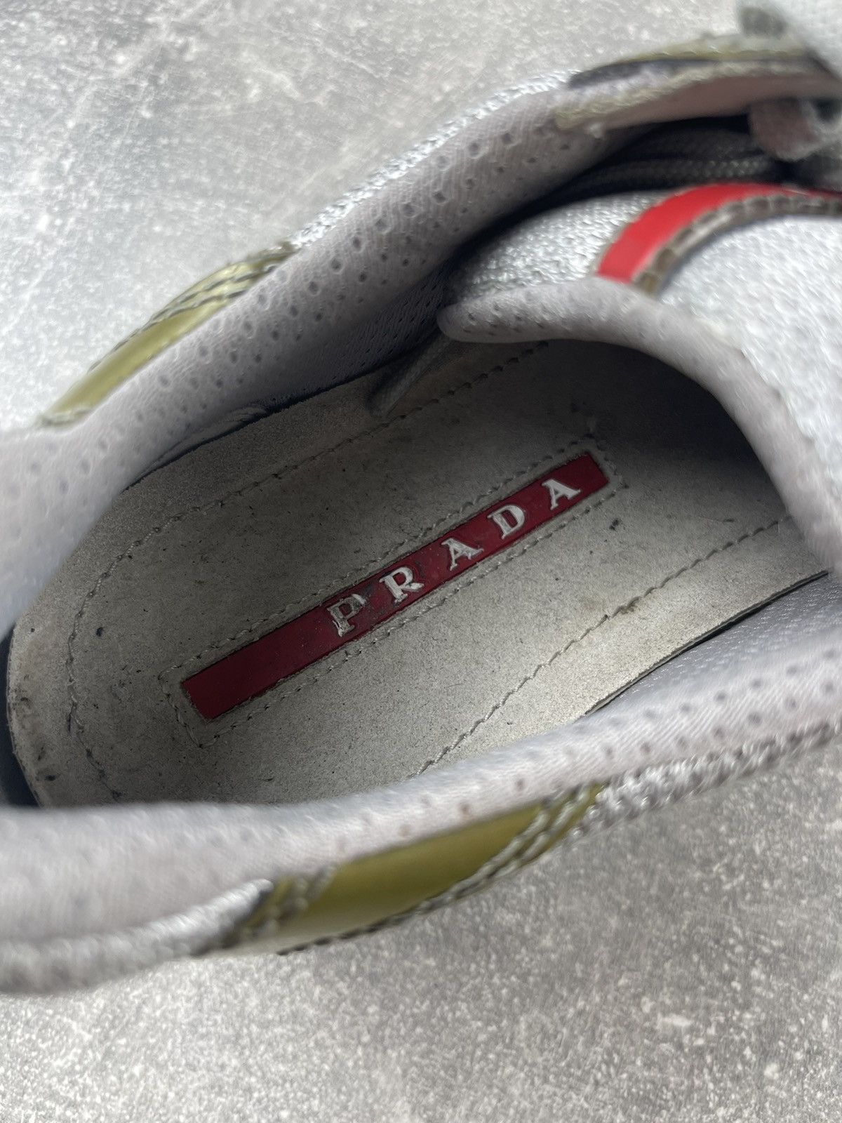 Prada × Vintage Prada Vintage Red Tab American Cup Platform Sneakers Size US 5.5 / IT 35.5 - 10 Thumbnail