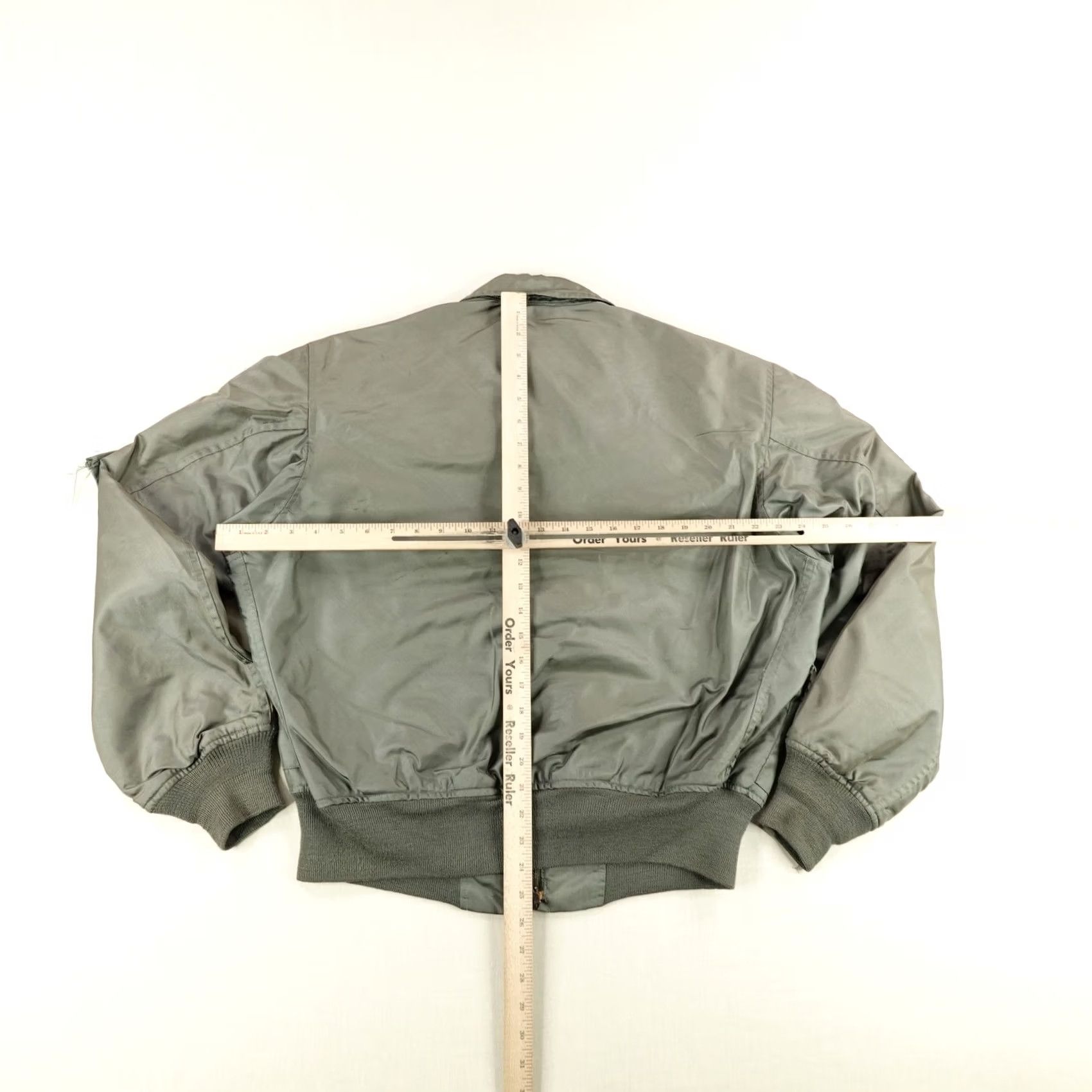 Alpha Industries VINTAGE Alpha Industries Jacket CWU-36/P Bomber Flyers Coat Mens Large Green 90s Size US L / EU 52-54 / 3 - 7 Thumbnail