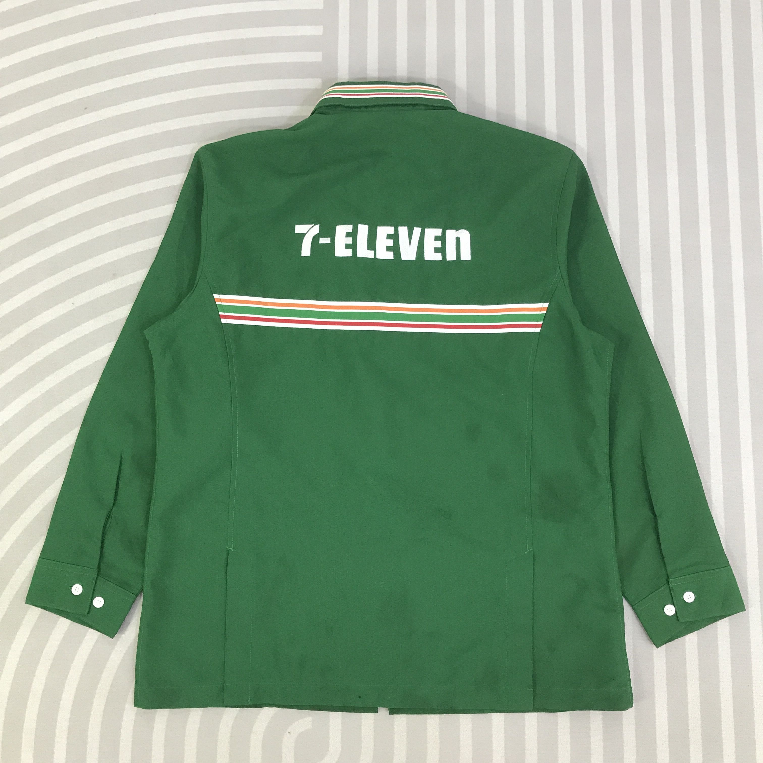 Japanese Brand Vintage 7 Eleven Worker Jacket K132B14 Size US L / EU 52-54 / 3 - 3 Thumbnail