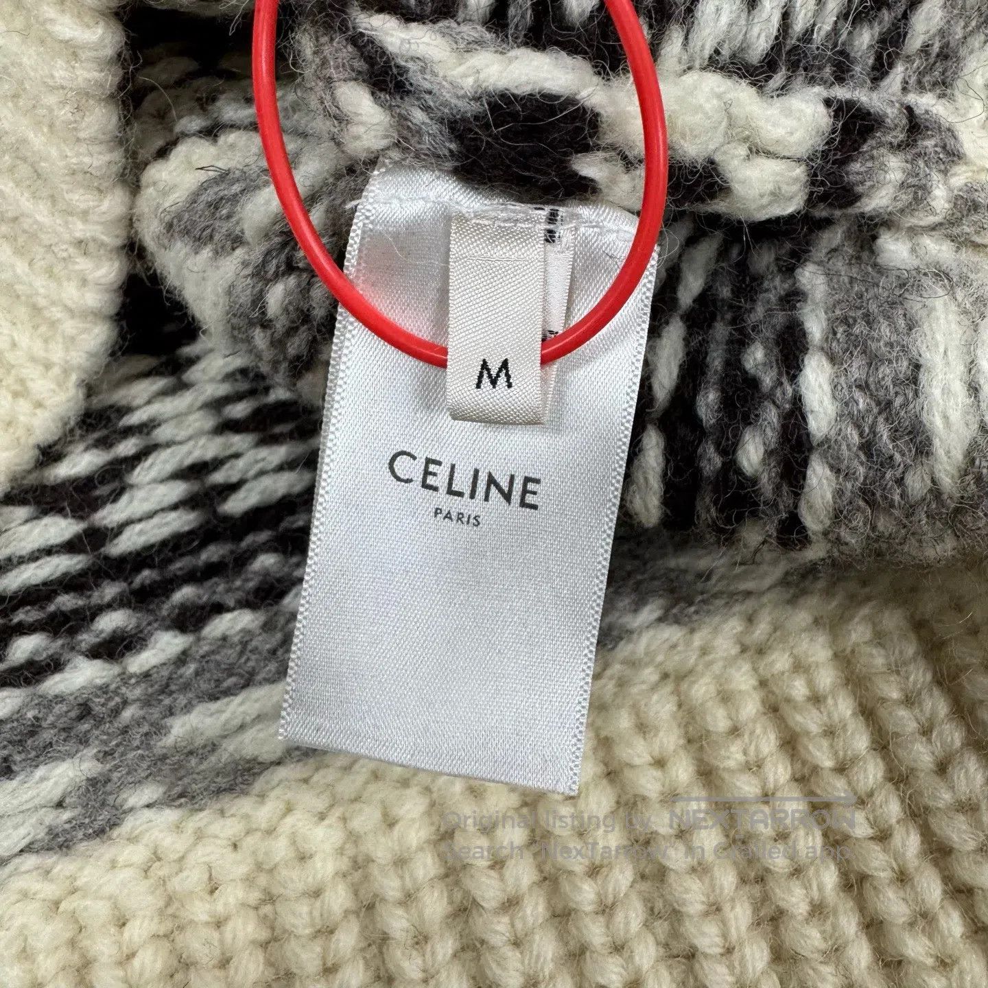 Celine CELINE Fair Island ethnic-style pattern with V-neck Knitte Size US M / EU 48-50 / 2 - 6 Thumbnail