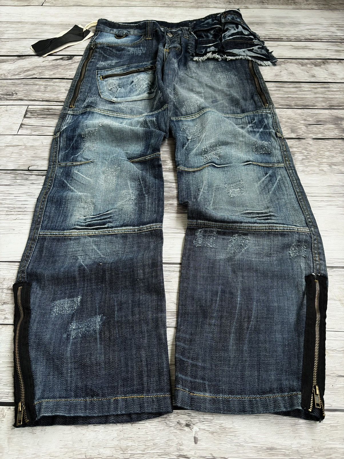 Hysteric Glamour × Japanese Brand 💥 HYSTERIC GLAMOUR BALENCIAGA STYLE JAPANESE JEANS Size US 32 / EU 48 - 2 Thumbnail