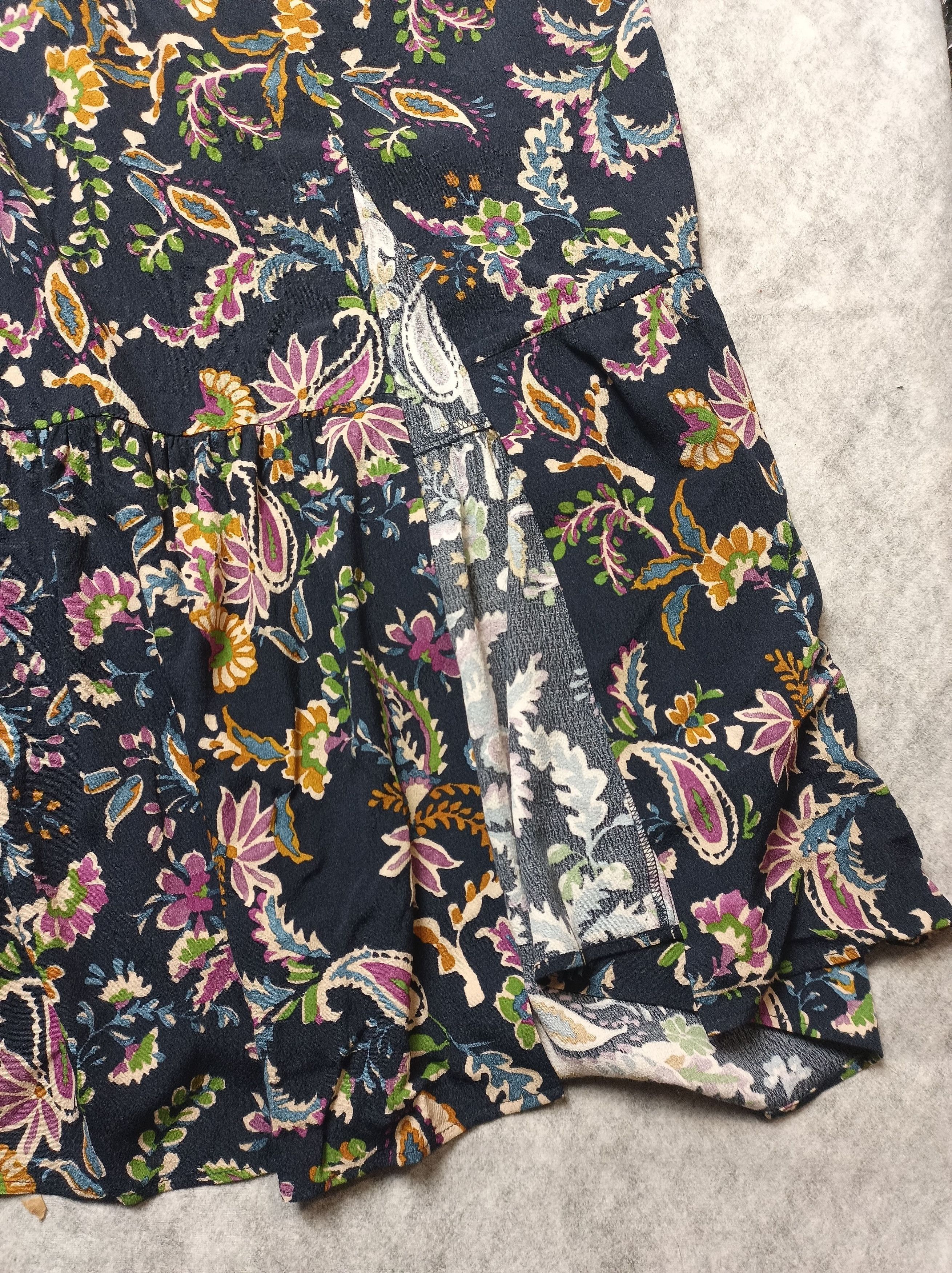 Sezane Sezane Tammie Flowers Print Long Skirt EU 40 Size 28" / US 6 / IT 42 - 8 Thumbnail