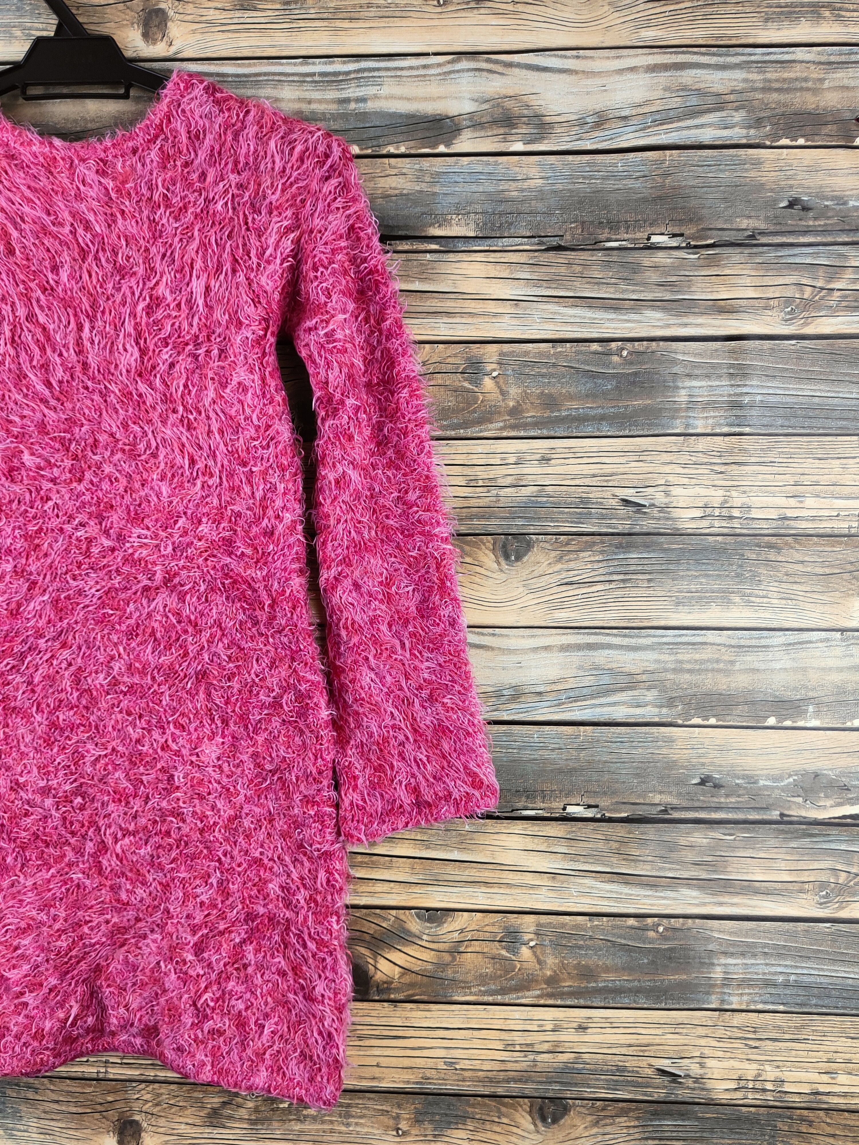 Japanese Brand DL Free's Shop Red Fur Mohair Knitwear #46-535 Size M / US 6-8 / IT 42-44 - 9 Thumbnail