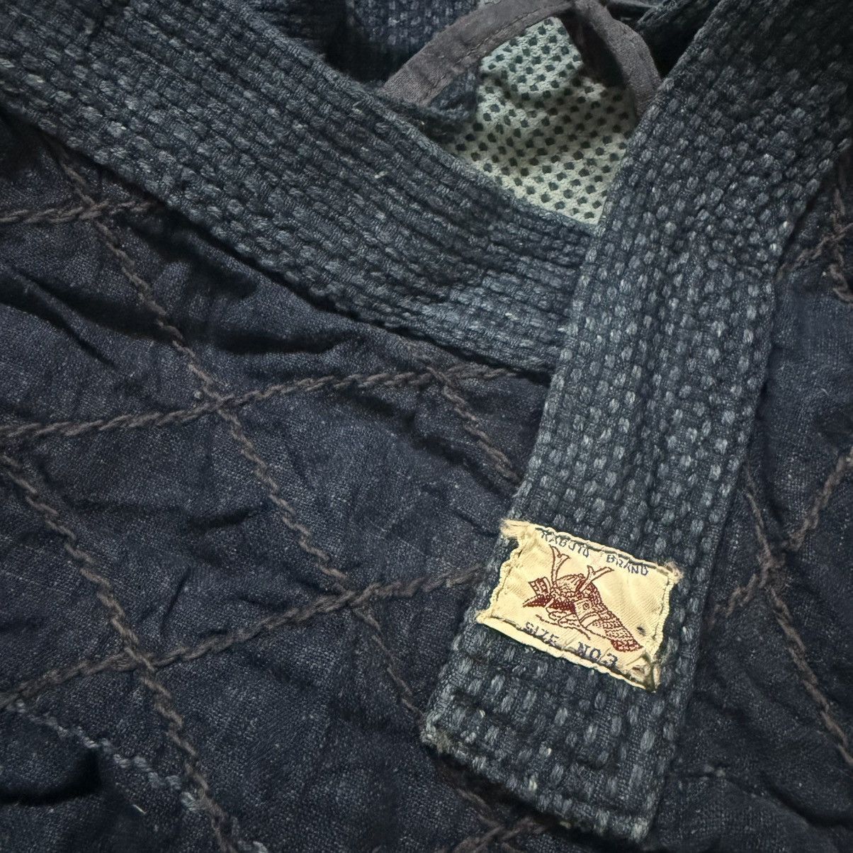 Japanese Brand Vintage Japanese Indigo Hanten Kimono Jacket Sashiko kendo Size US L / EU 52-54 / 3 - 11 Thumbnail